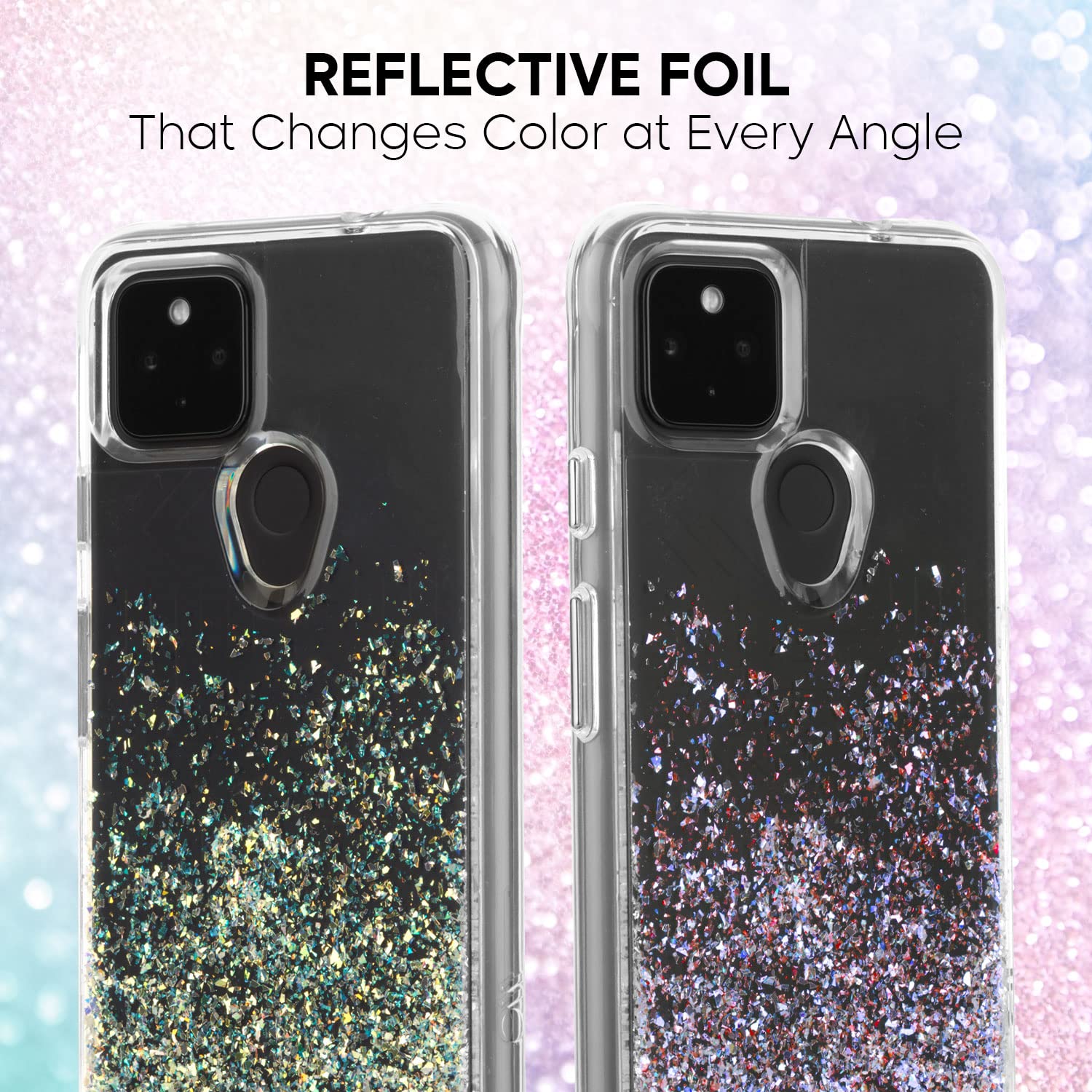 Case Mate   Case For Google Pixel 5 6.0 Inch   Twinkle   Reflective Foil Elements   Stardust