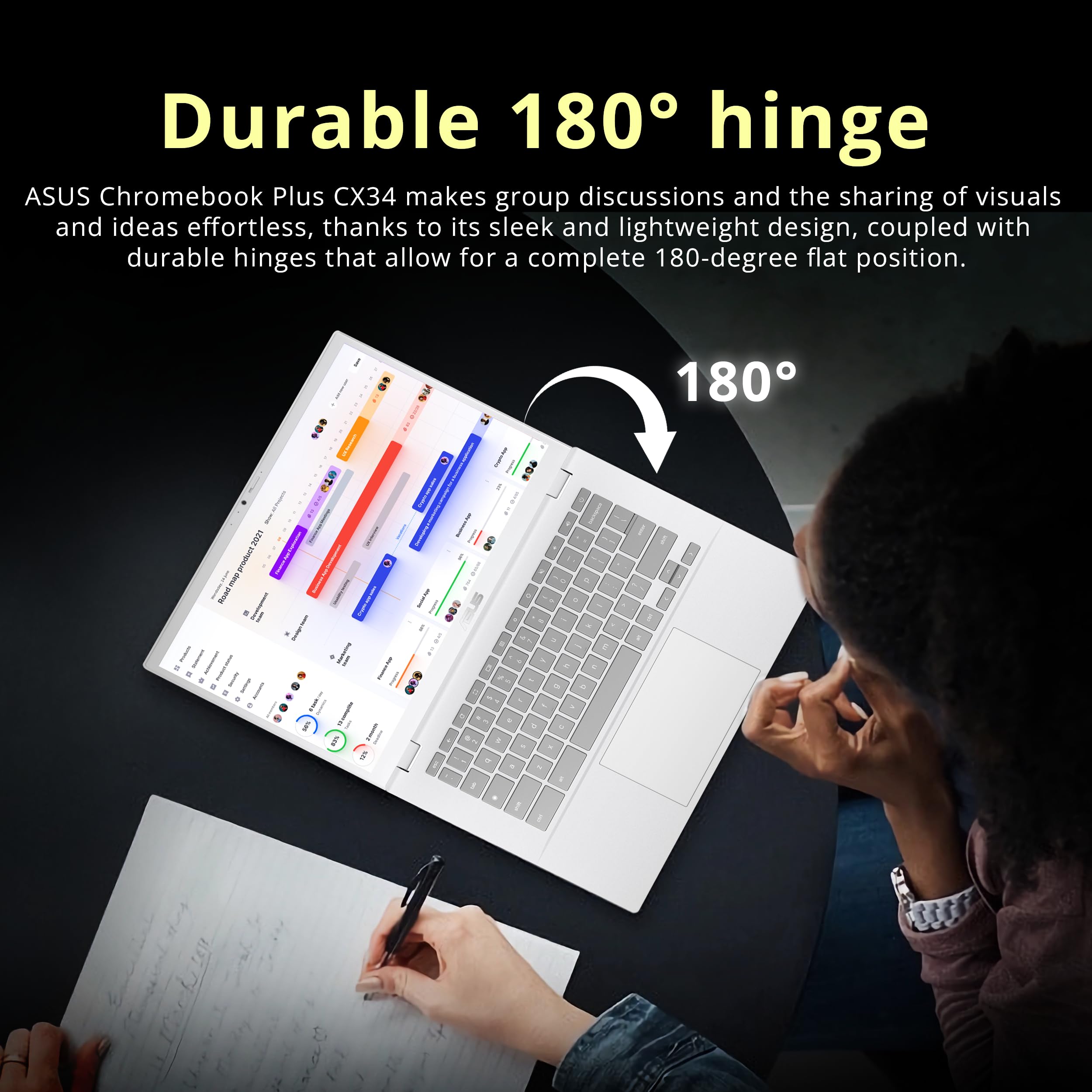 Asus Chromebook Plus 14'' Fhd Touchscreen Laptop, Intel I5 1335U, 8Gb Lpddr5, 288Gb Storage(128Gb Ssd+160Gb Docking Station Set)