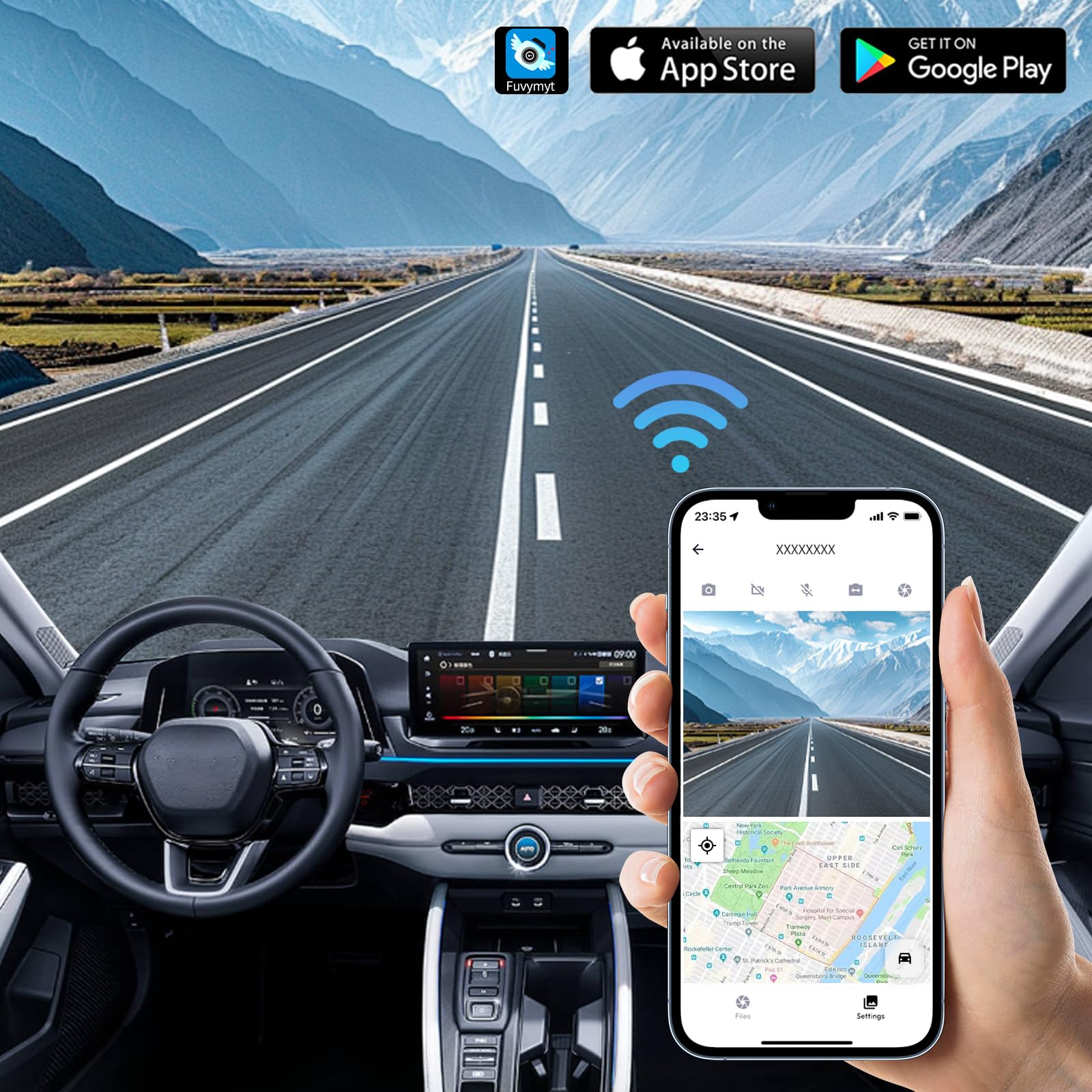 Fuvymyt Front 4K Dash Cam For Toyota Camry 2025,Hybrid Le Se Xse Xle,Easy Installation,Oem-Style,Collision Detection,Loop Record