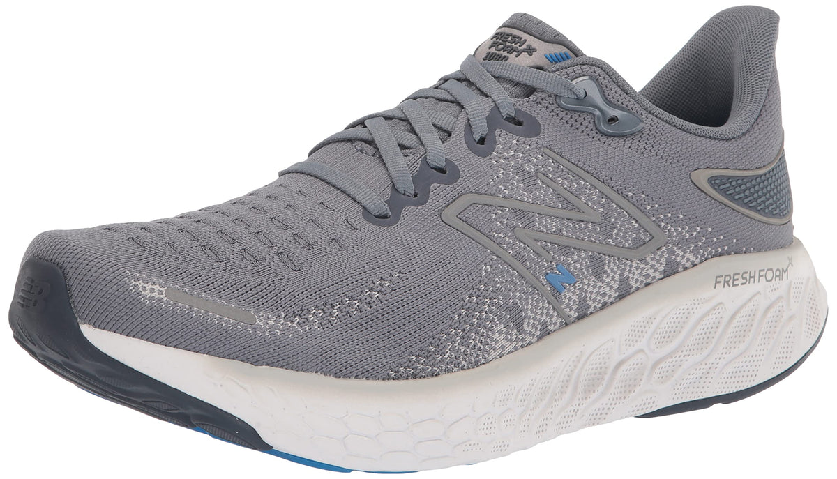 New Balance Mens Fresh Foam X 1080 V12 Running Shoe, Steelserene Bluelead, 105 Narrow
