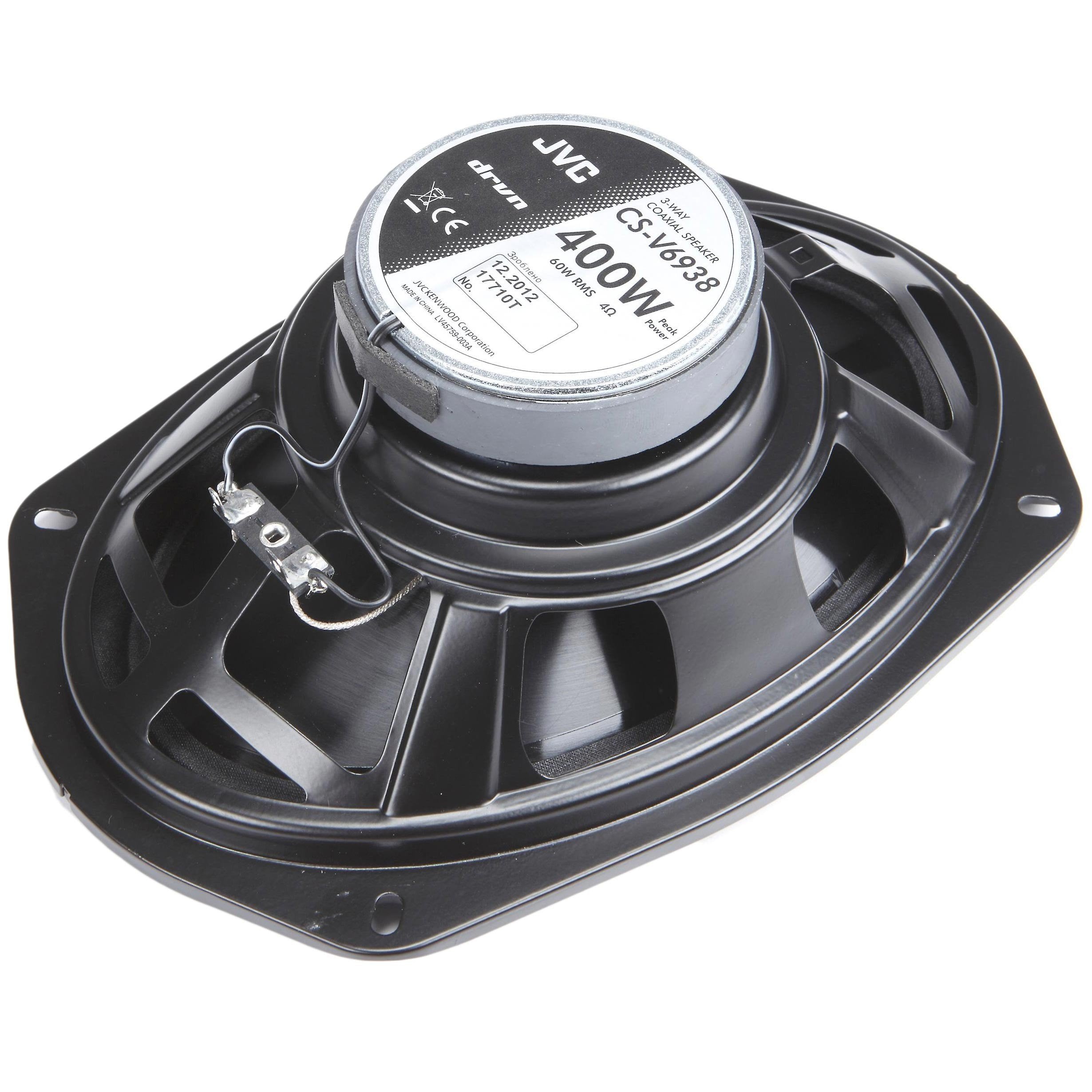 Jvc Csv6938 6 Inch X 9 Inch 3 Way Coaxial Speakers 400W Peak (Pair)