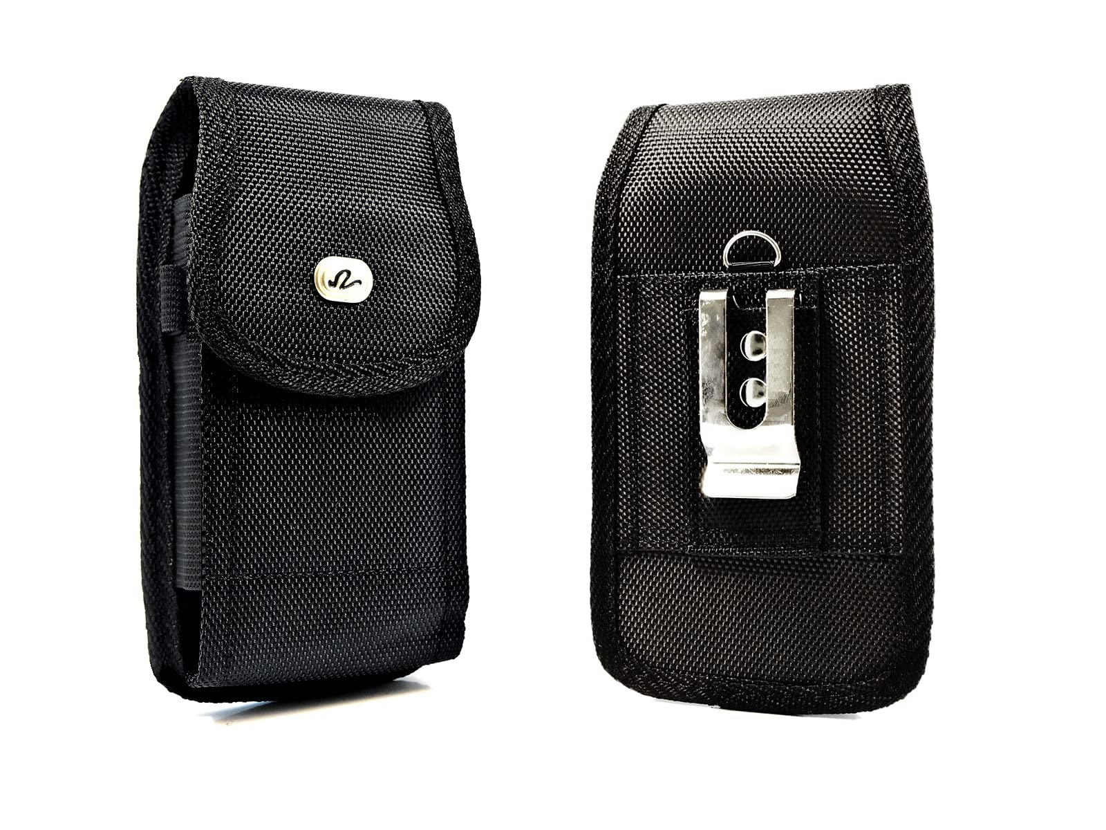 Vertical Heavy Duty Rugged Canvas Belt Clip Case Cover Pouch Holster For Nokia Lumia 635 * Fits With Mophie Juice Pack