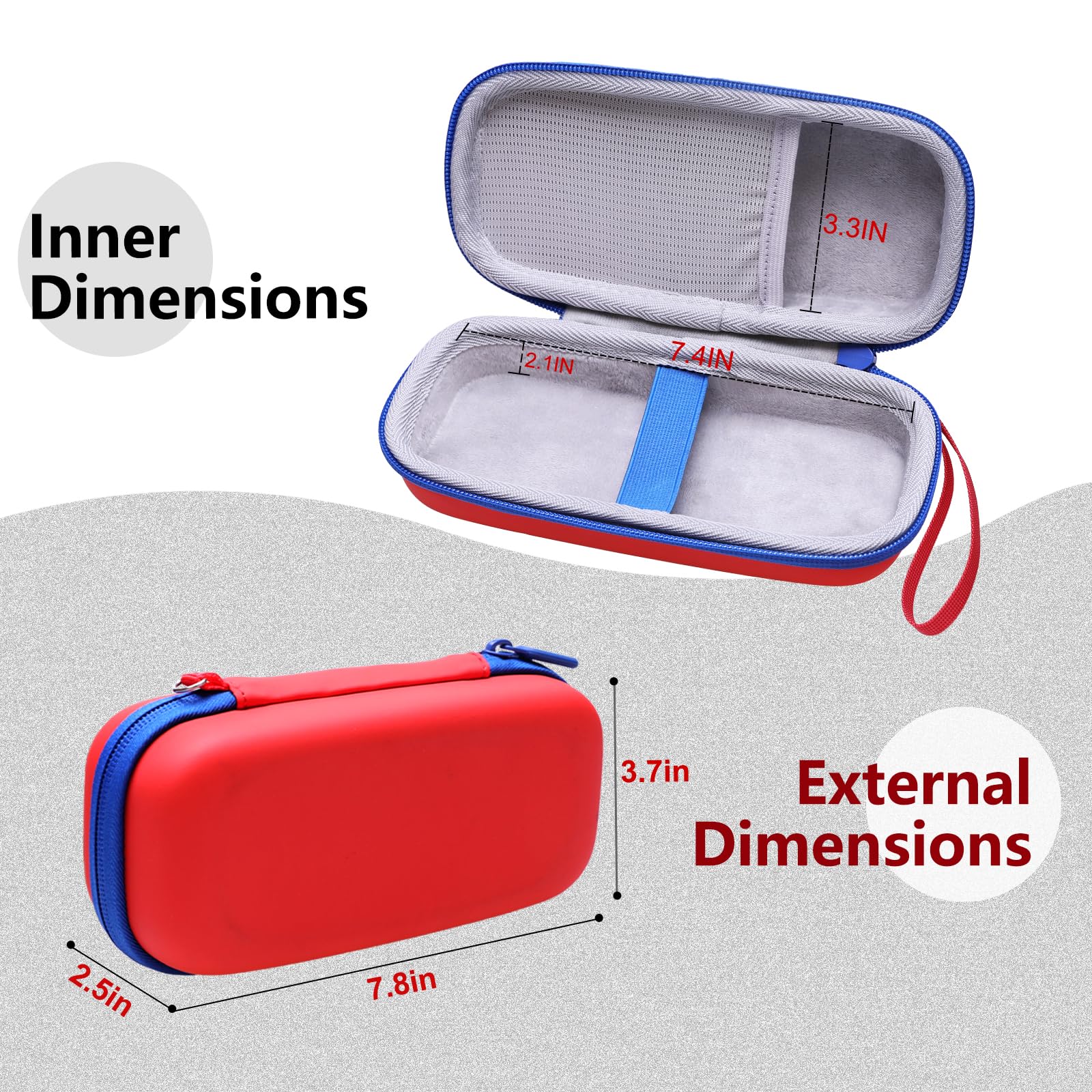 Ltgem Case Compatible With 3Doodler Start+ Essentials (2024) 3D Pen Set For Kids, Red