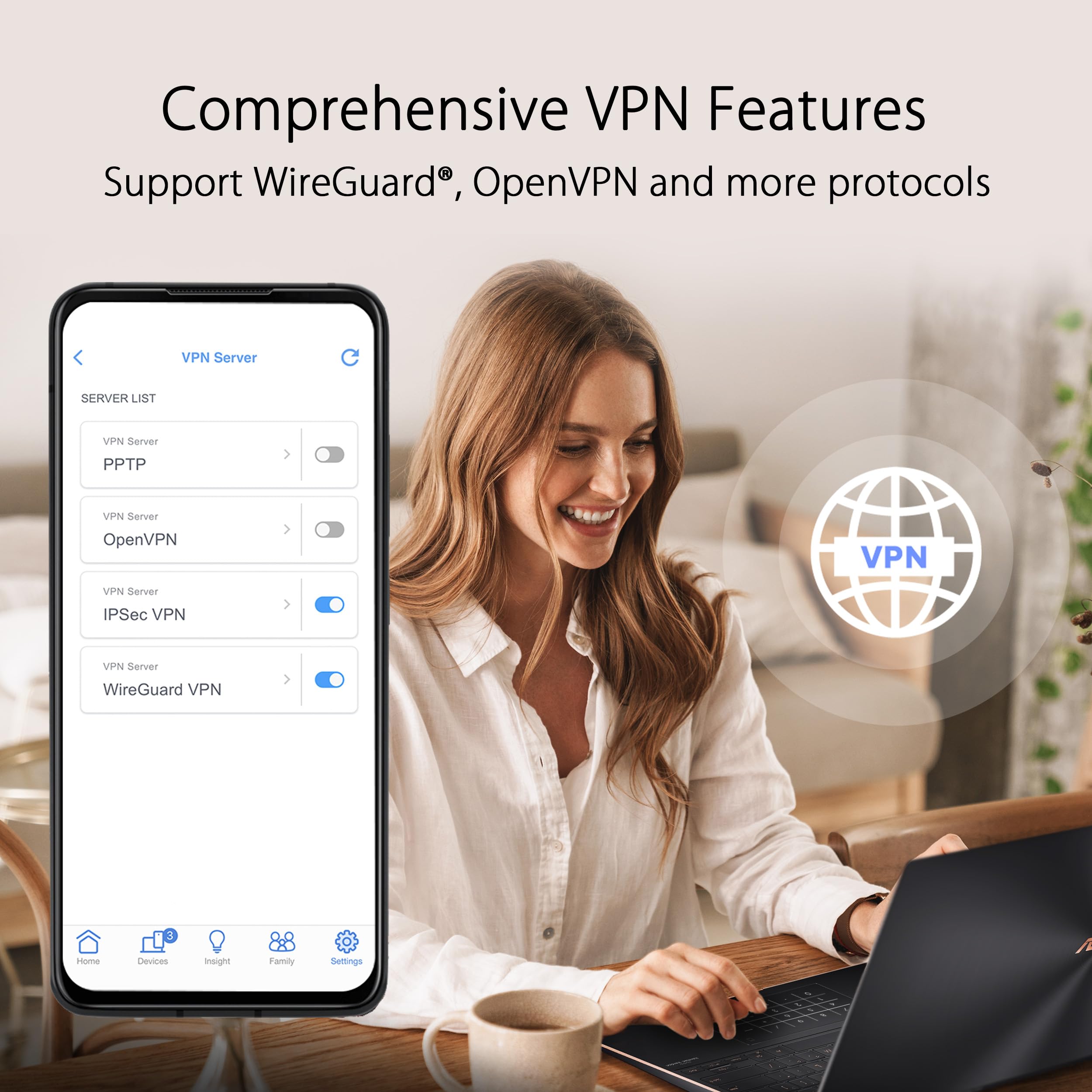 Asus Zenwifi Ax6600 Tri-Band Mesh Wifi 6 System (Xt8 1Pk) - Whole Home Coverage Up To 2750 Sq.Ft & 4+ Rooms, Aimesh, Included Li
