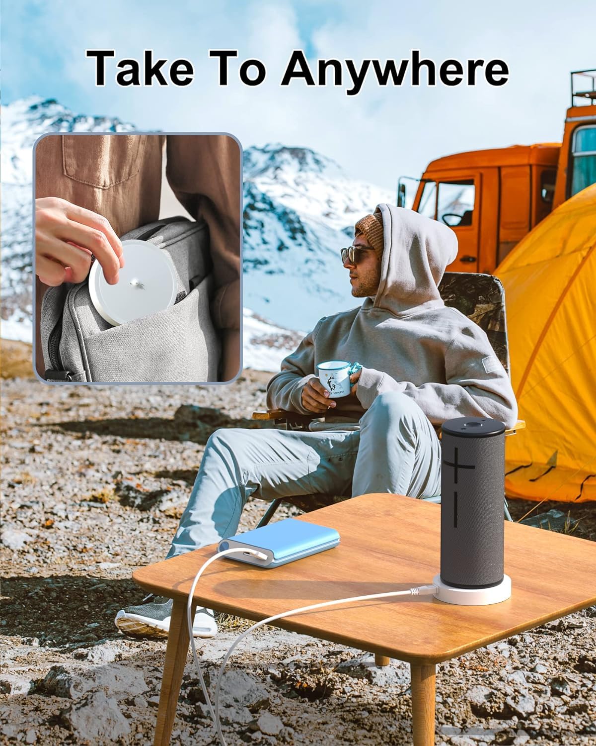 Fgieu Charging Dock Compatible With Ultimate Ears Ue Boom 3, Megaboom 3, Blast & Megablast Portable Waterproof Speaker. (White)