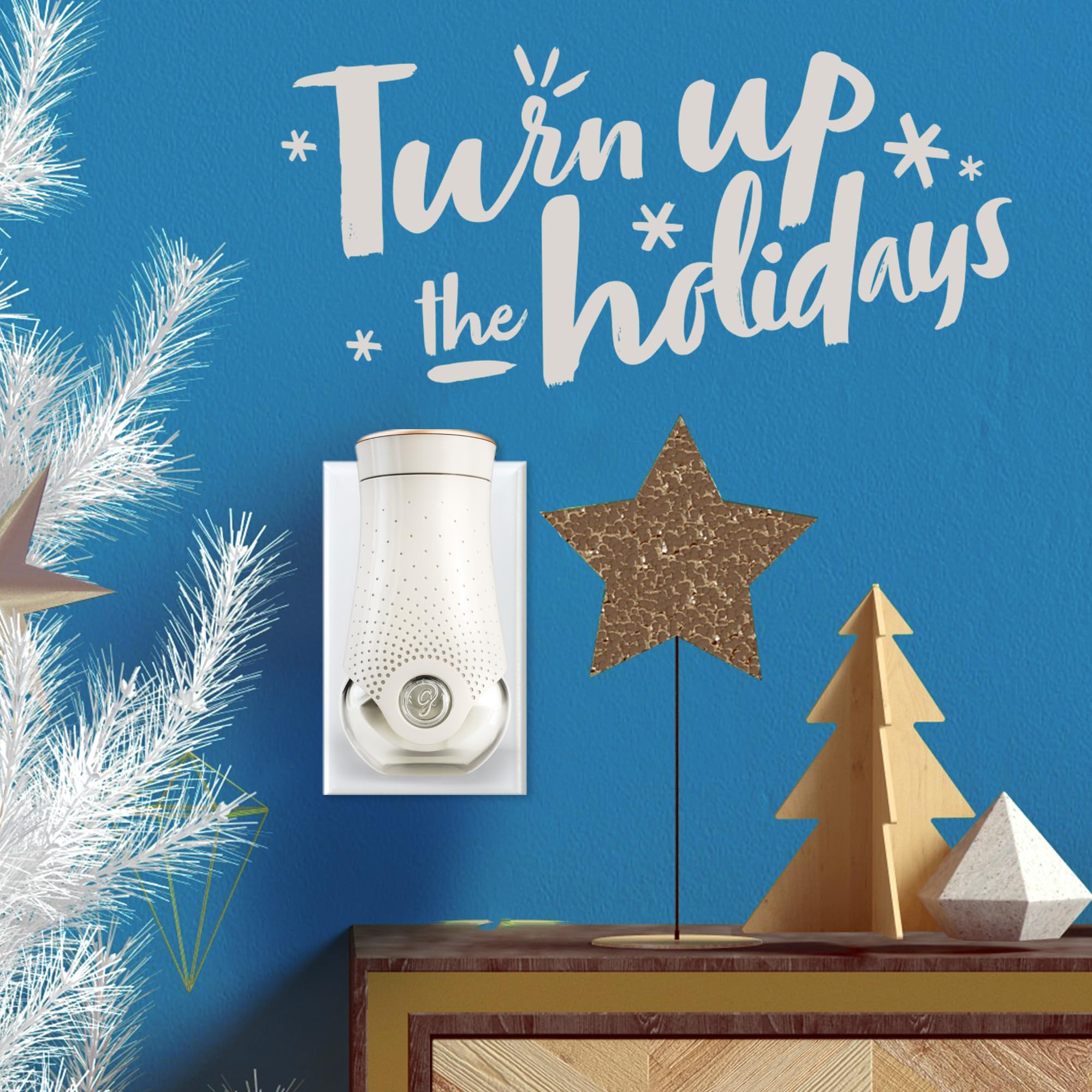 Glade Plugins Refills Air Freshener, Scented And Essential Oils For Home And Bathroom, Starlight & Snowflakes, 1.34 Fl Oz, 2 Cou