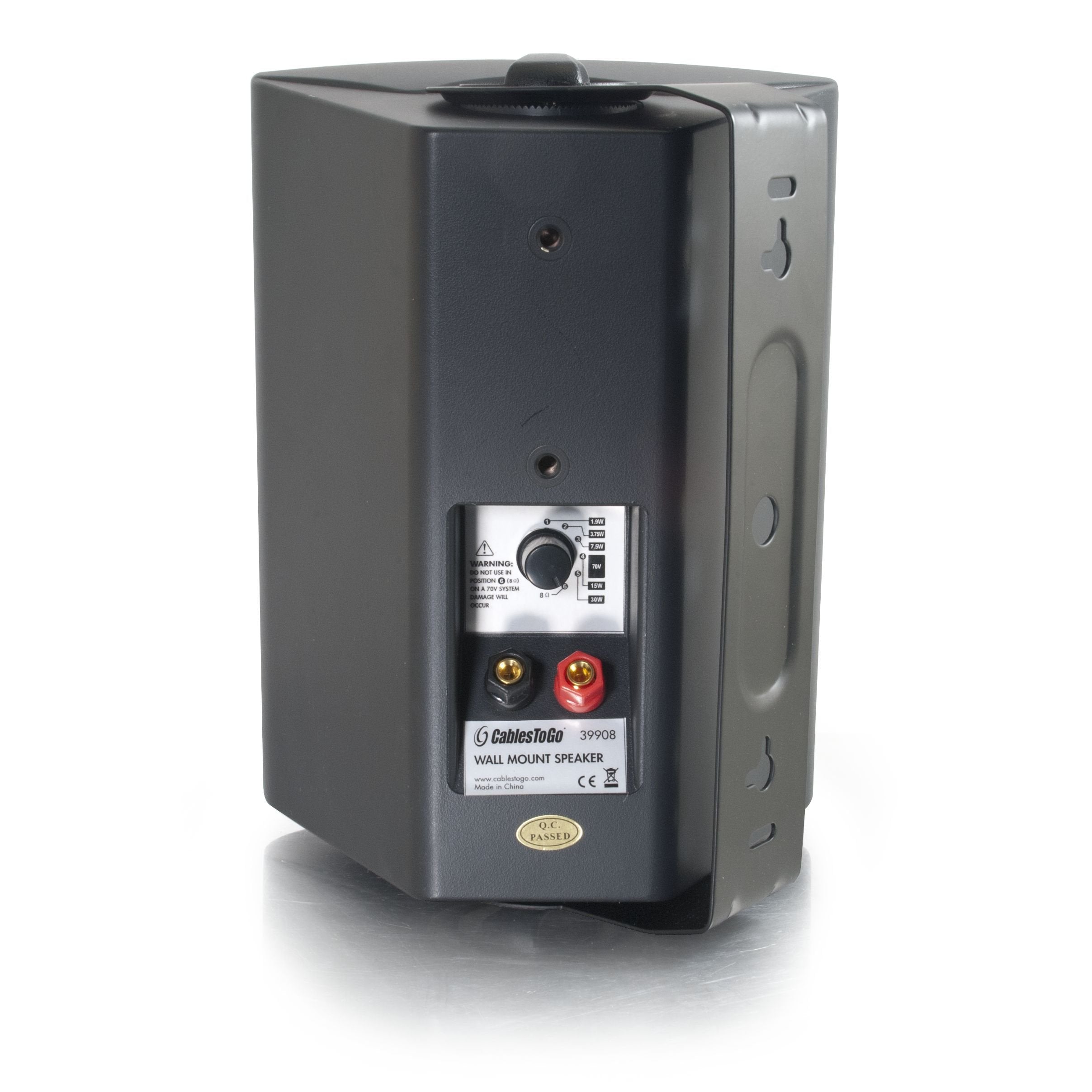 C2G 39908 Wall Mount Speaker 70V, Black (5 Inch)