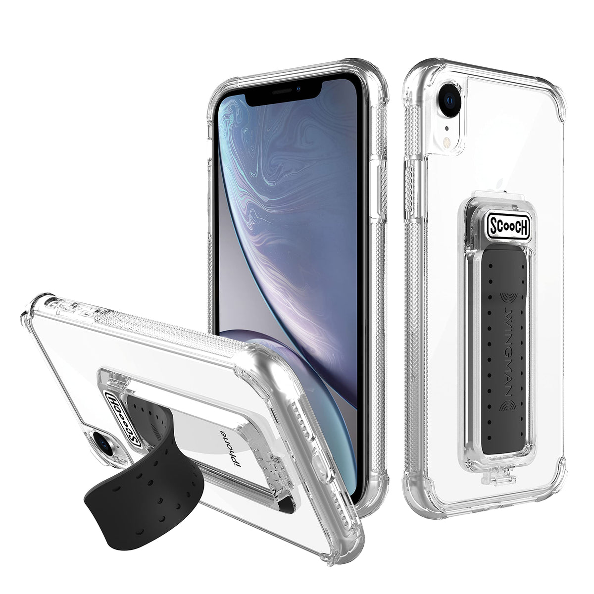 Scooch Wingman Kickstand Case For Iphone Xr Case [10 Ft Drop Protection] [Two Way Stand] Protective Phone Cover, Compatible With