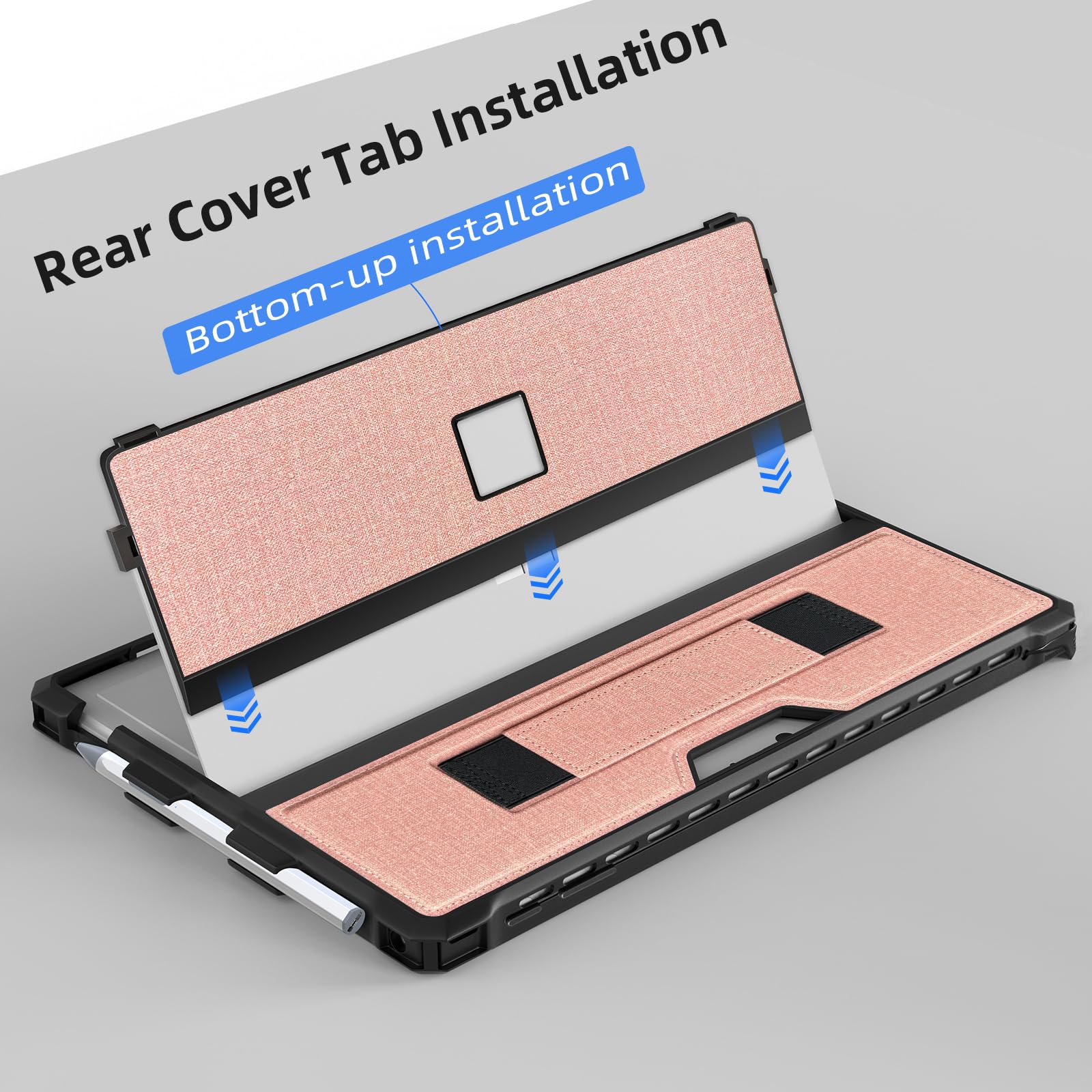 Sssgrgb Case For 12.3'' Microsoft Surface Pro 7+/Pro 7/Pro 6/Pro 5/Pro 4/Pro Lte Protective Rugged Cover Case, With Stylus Pen H