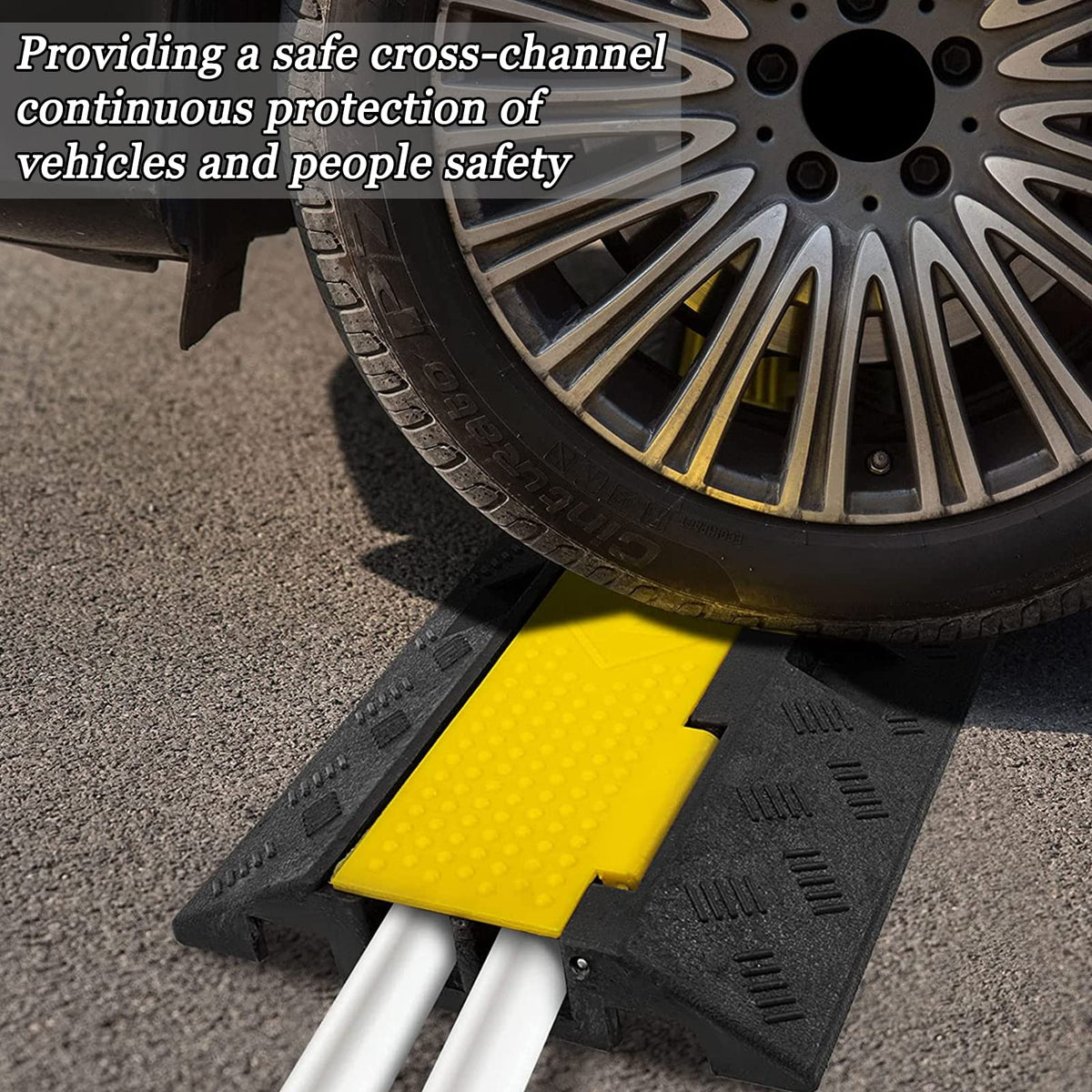 Saturating Ramp Cxrcy Cable Ramp 3 Pack 2 Channel 11000Lbs Axle Capacity Floor Cord Ca ...
