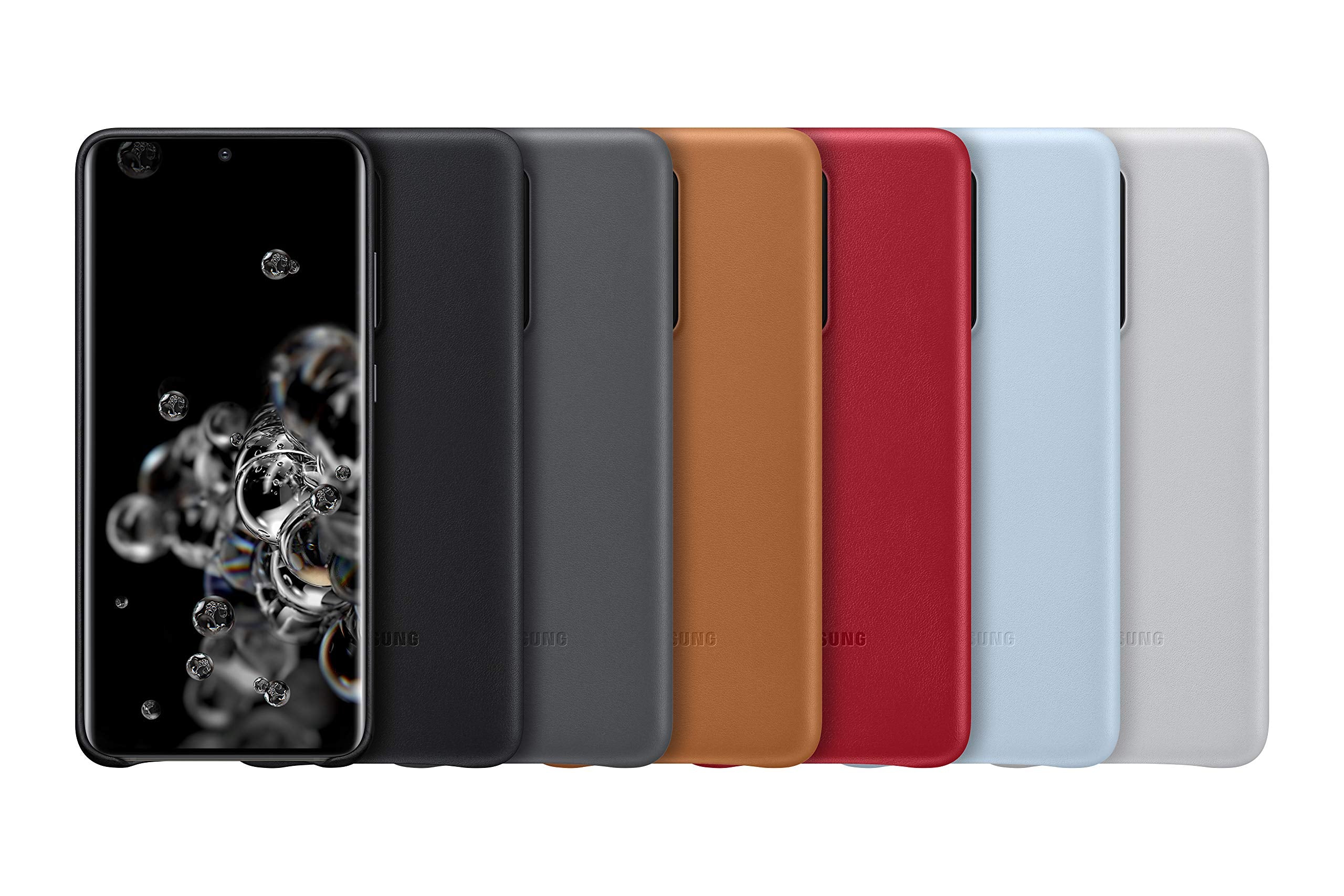 Samsung Original Galaxy S20 Ultra 5G Leather Cover/Mobile Phone Case - Grey