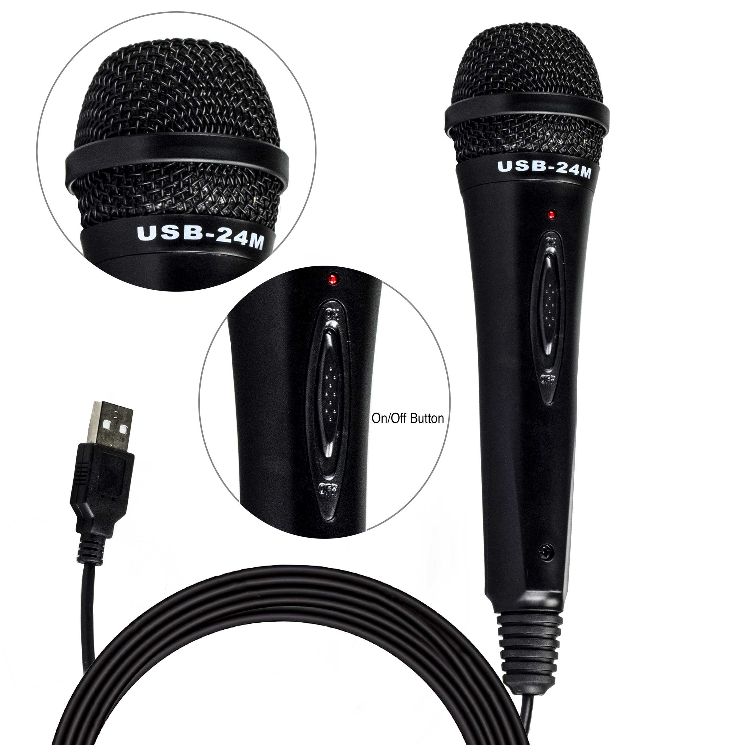 Nady Usb 24M Dynamic Plug And Play Usb Microphone,Black