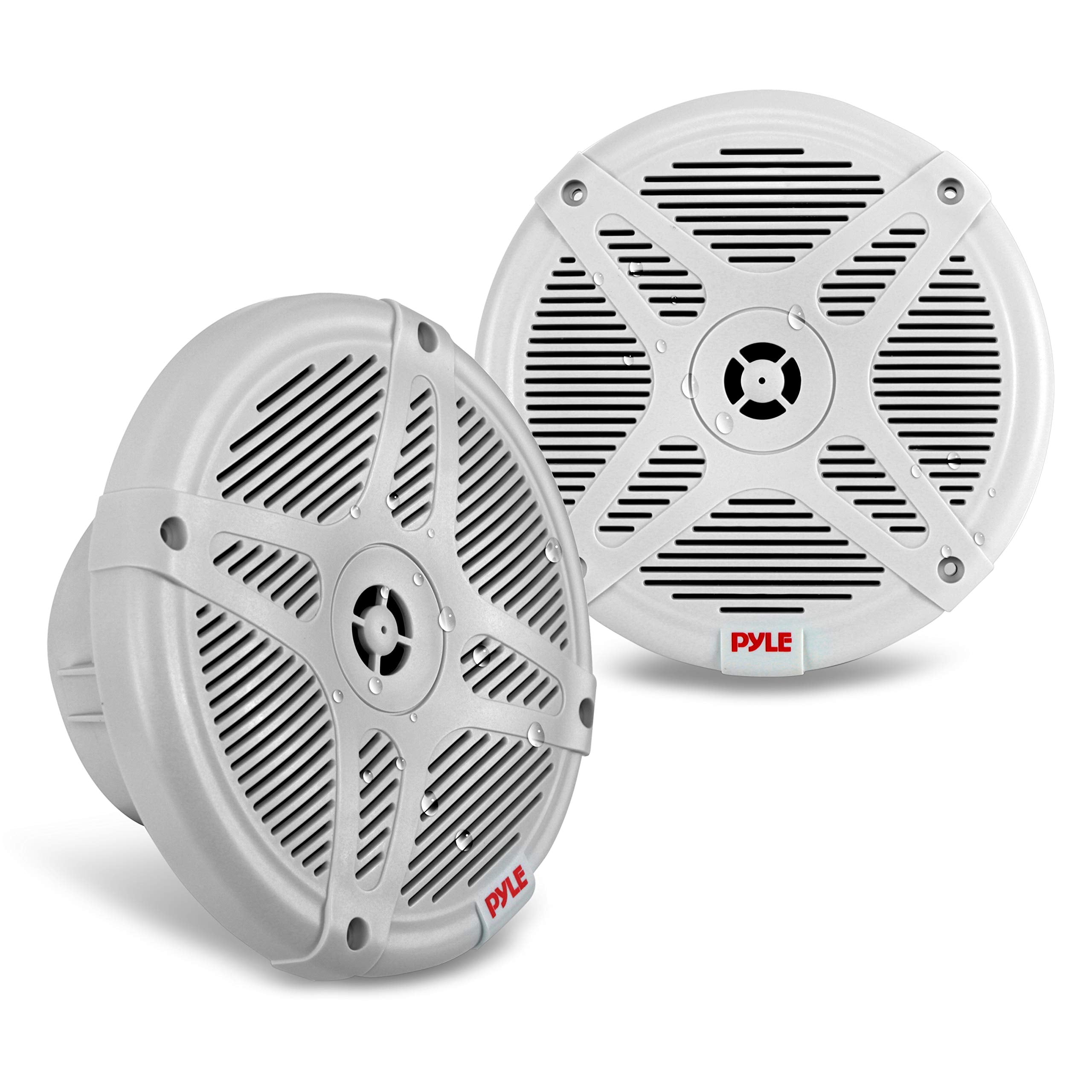 Pyle 6.5 Inch Marine Speakers - Coaxial 2-Way Waterproof Component Speaker Pair | Audio Stereo Sound System with Wireless RF Str
