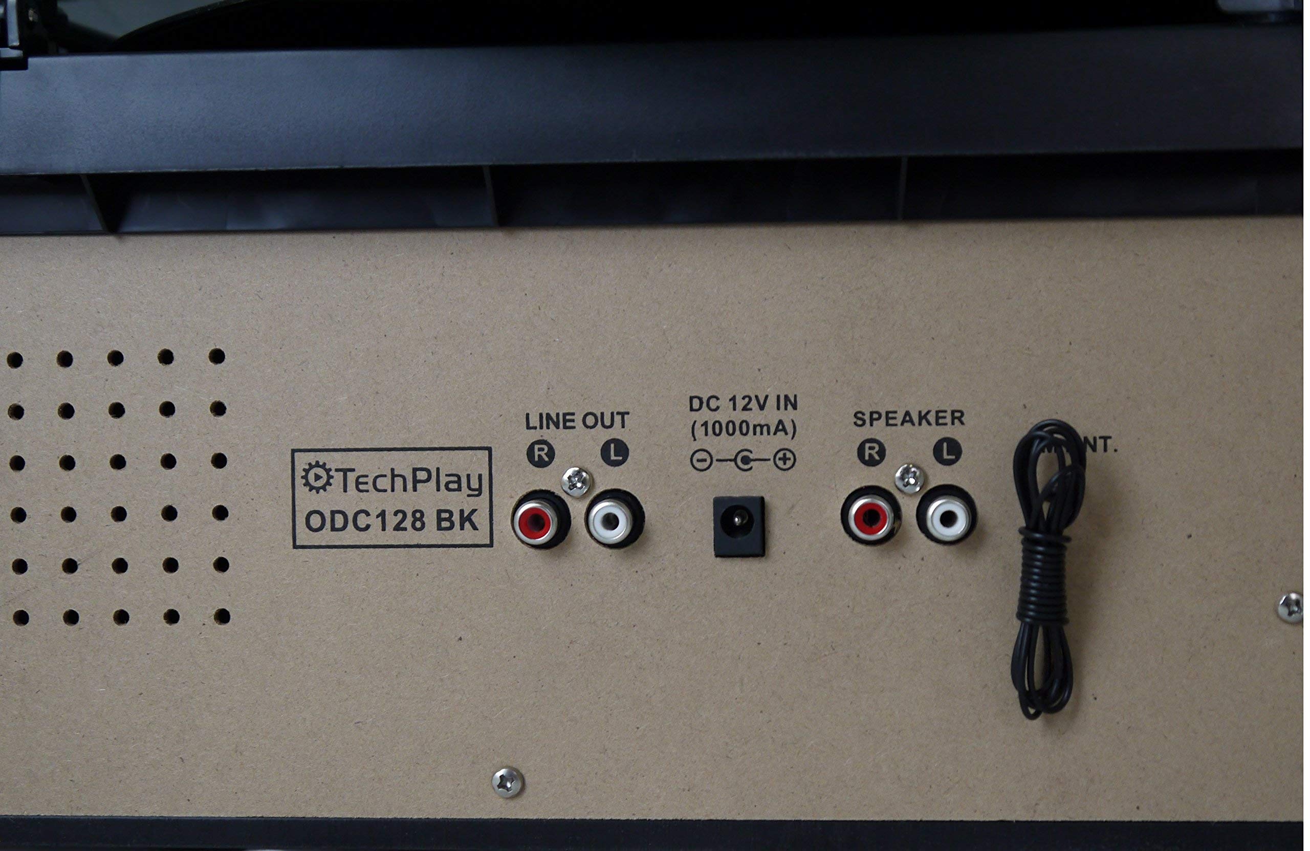 Techplay Odc128Bt 3 Speed Turntable With Cassette Player/Recorder, Cd,Mp3 Sd Card/Usb Player, Digital Am/Fm Radio, Aux In, Line