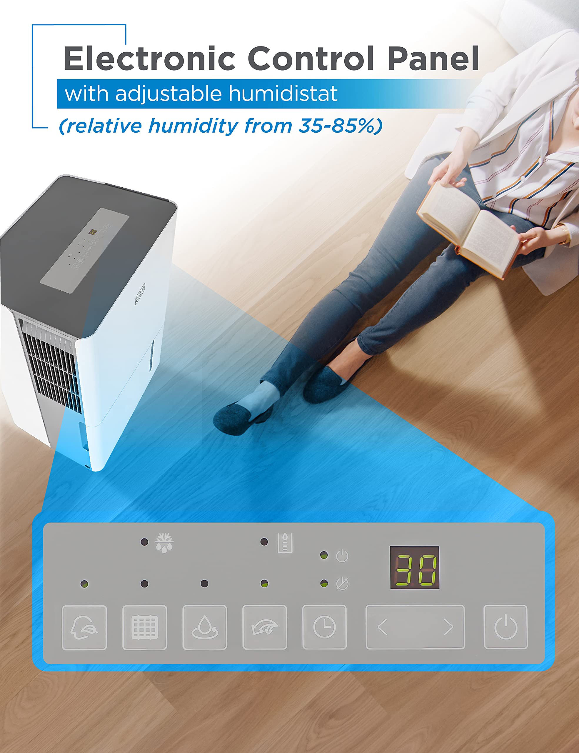 Black+Decker 4500 Sq. Ft. Dehumidifier For Large Spaces And Basements, Energy Star Certified, Bd50Mwsa