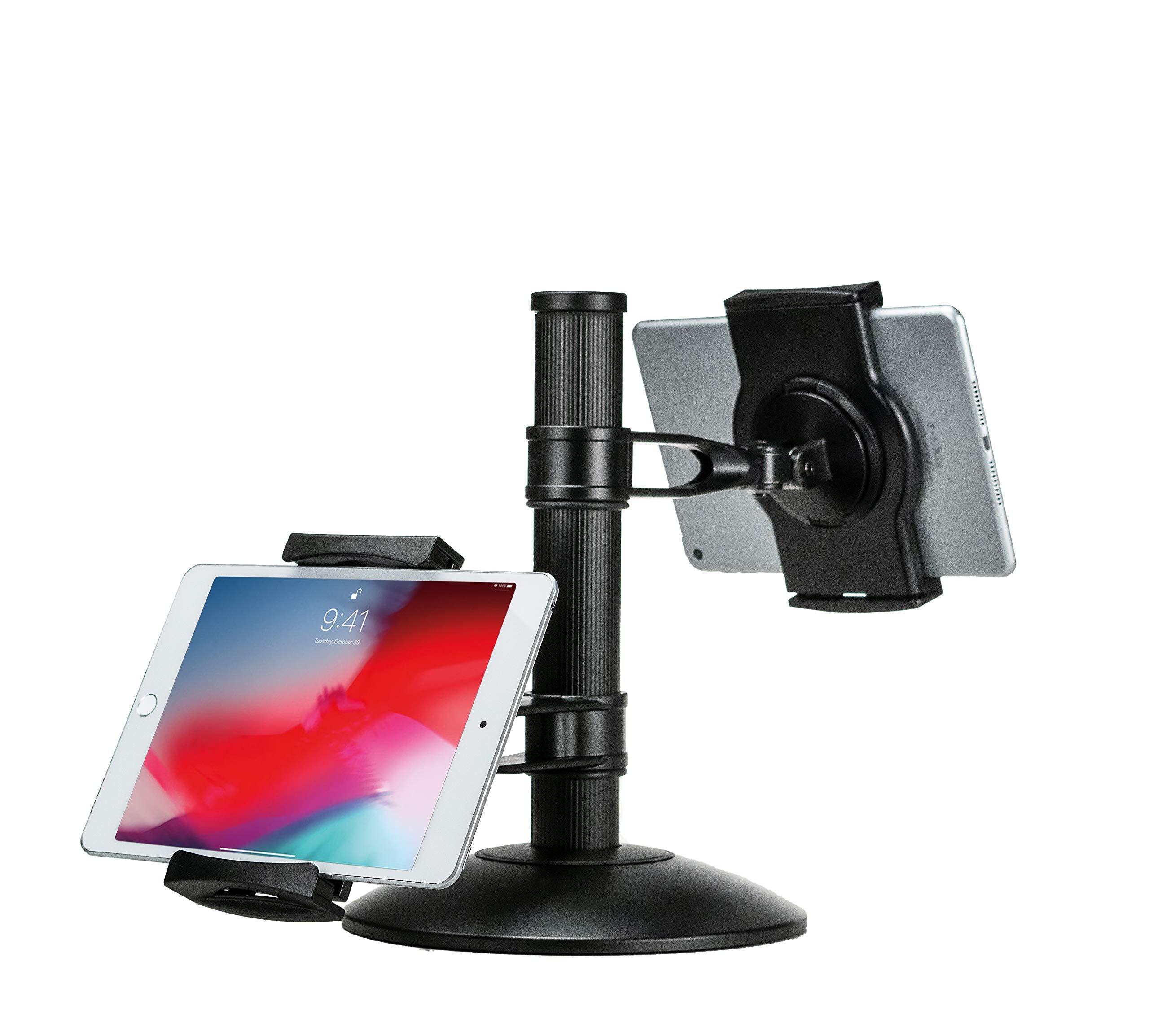 Dual Tablet Mount   Cta Quick Connect Dual Tablet Mount With Height Adjustable Arms For Ipad Air 1 4, And Tablets Up To 10