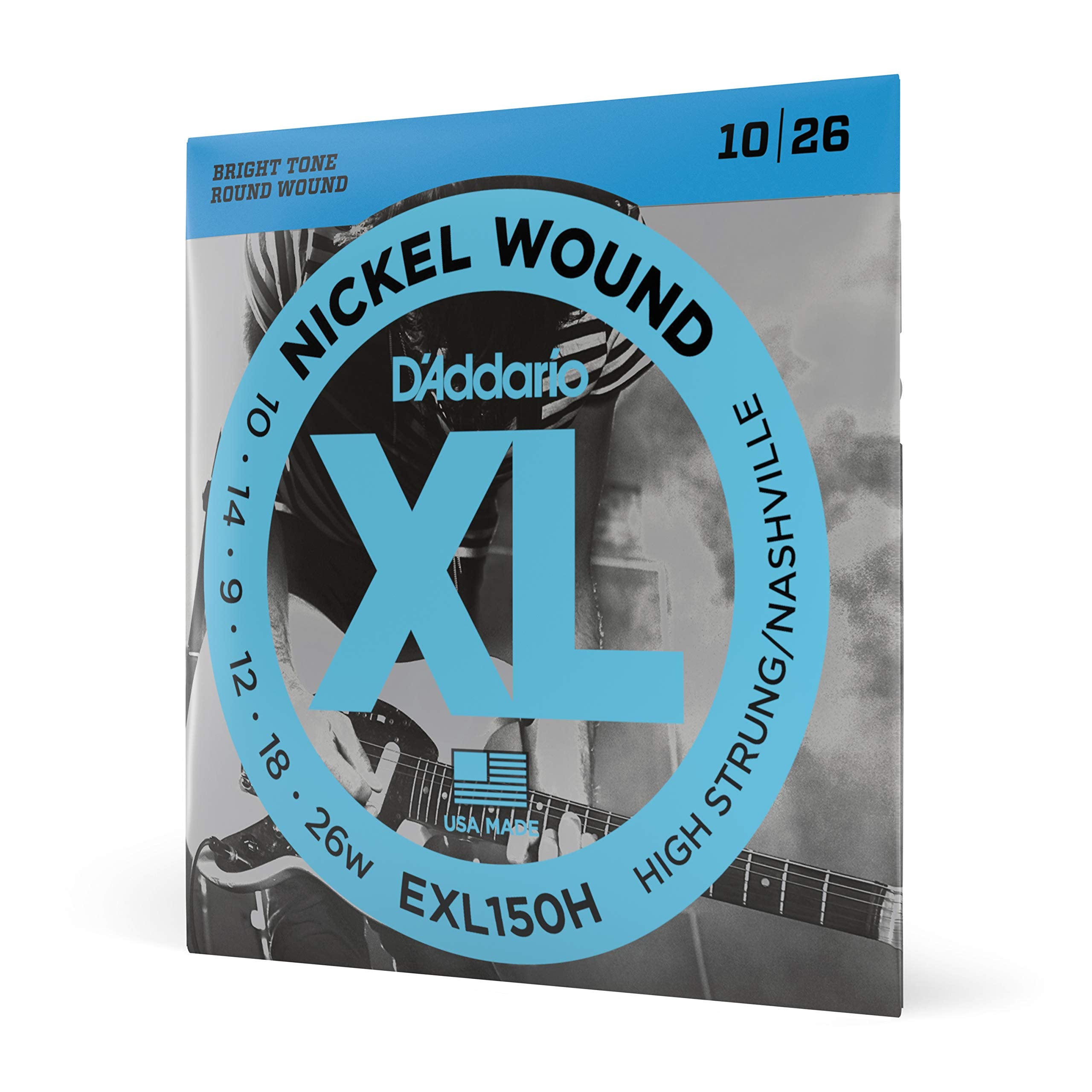 Daddario Guitar Strings   Xl Nickel Electric Guitar Strings   Exl150H   Perfect Intonation, Consistent Feel, Reliable Durability