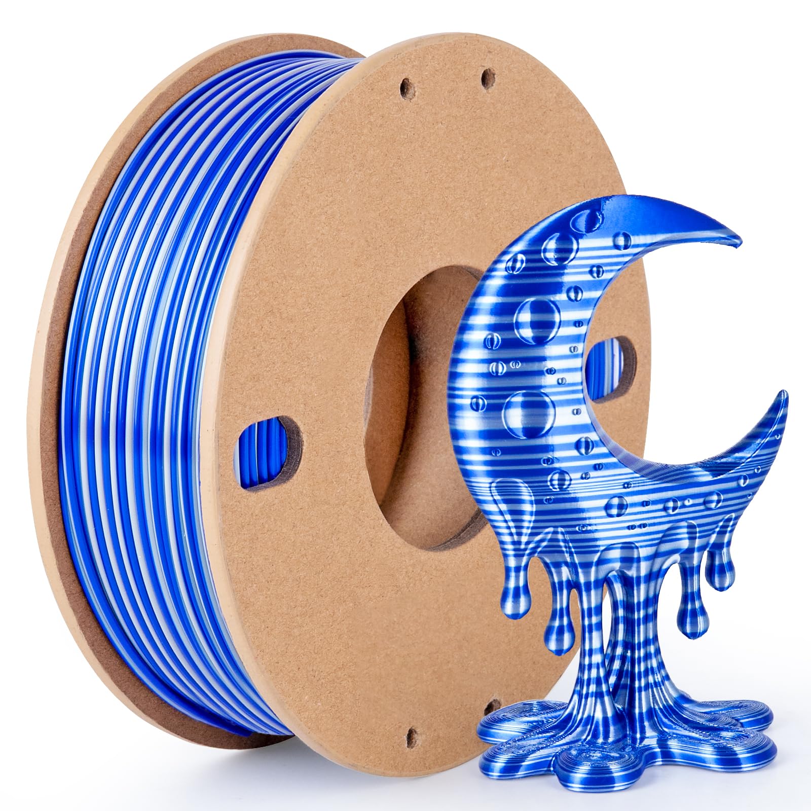 3Dgenius Silk Gradient PLA Filament 1.75mm Silk PLA 3D Printer Filament Shiny Fast Color Changing Gradient Filament 3D Printing 