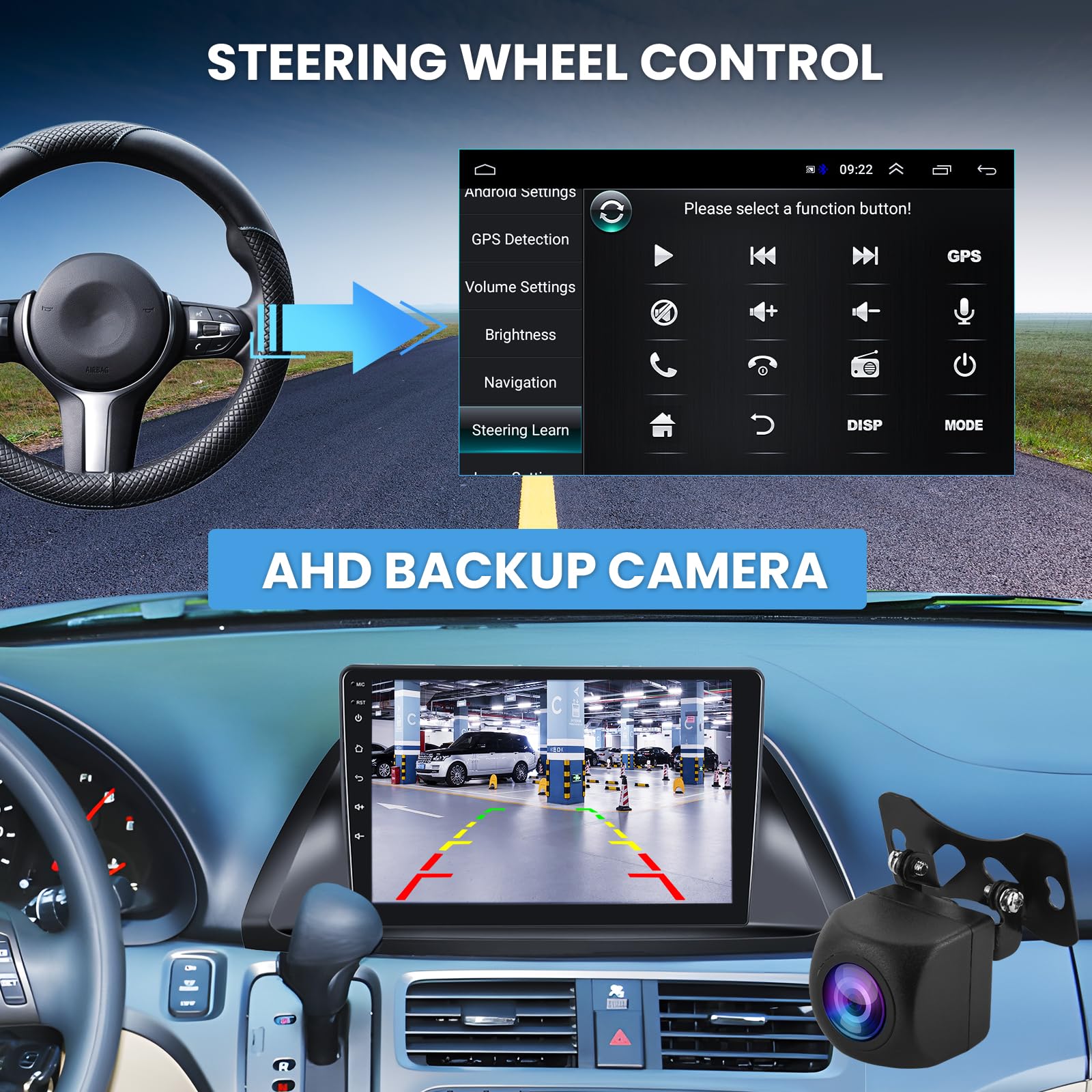 For Honda Odyssey 2005 2010 Android Car Stereo Support Wireless Carplay&Android Auto With 10.1 Inch Touchscreen Gps Navigation Bluetooth Usb Wifi Fm/Rds Radio Receiver Backup Camera Head Unit 2+64G