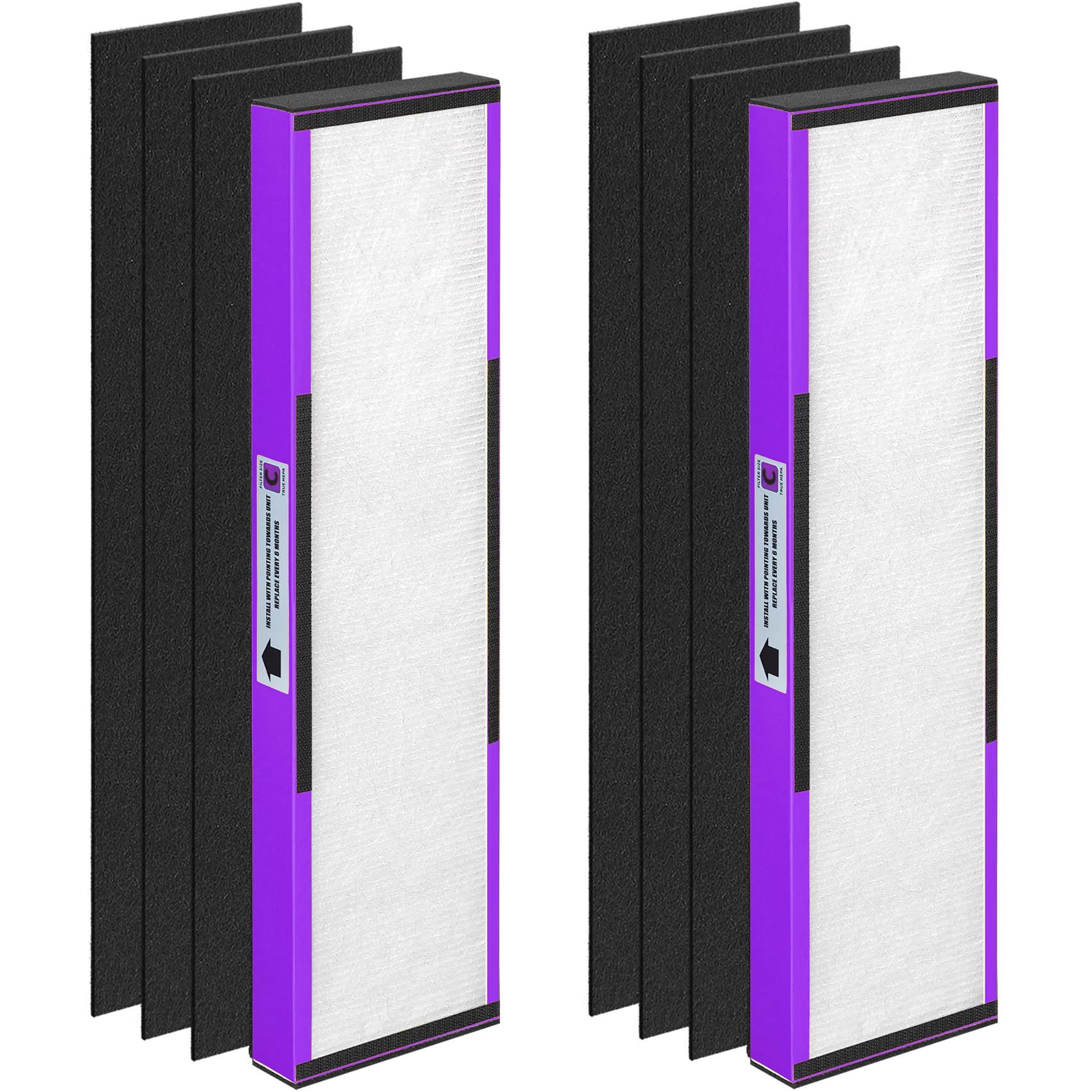 2 Pack Flt5250Pt Filter C Pet, Ture Hepa Replacement Filter, Compatible With G Guardian Air Purifier Ac5000, Ac5000E, Ac5250Pt, 