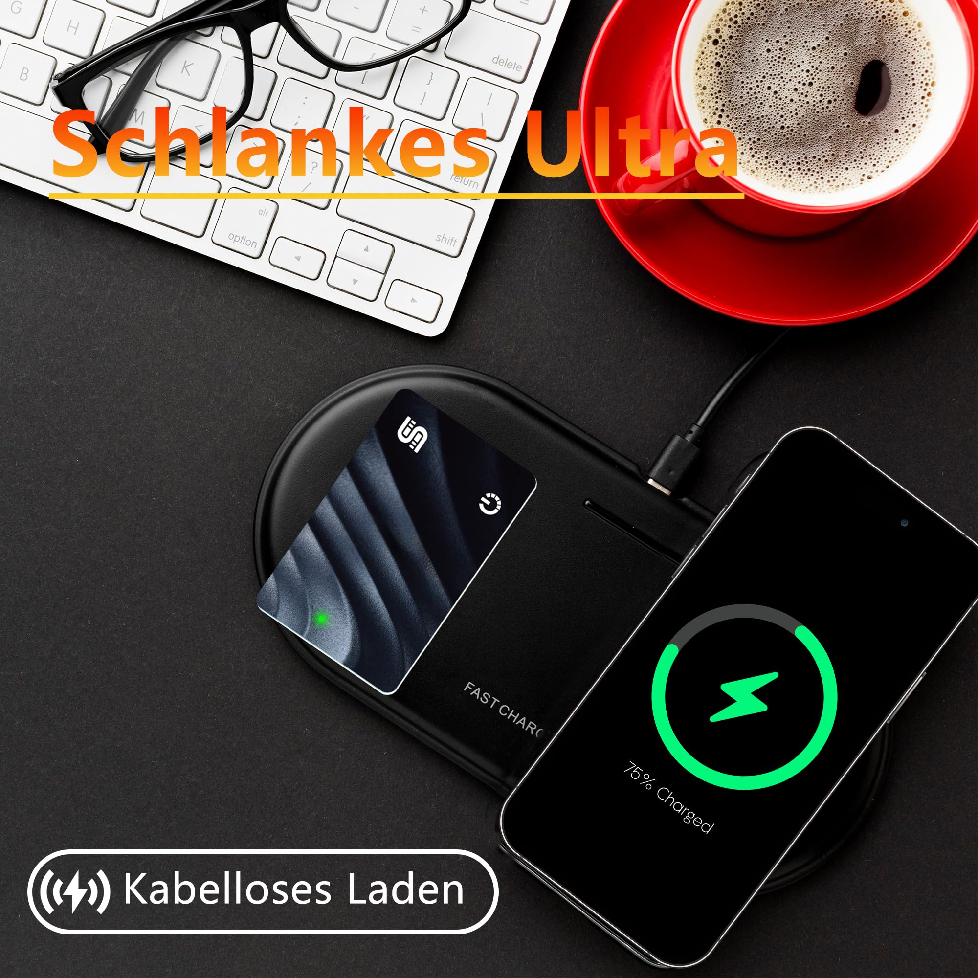 Seinxon Wallet Tracker Wireless Recharging Ip68 Thin Item Finder Card Luggage Located Bluetooth Works With Apple Find My App & N