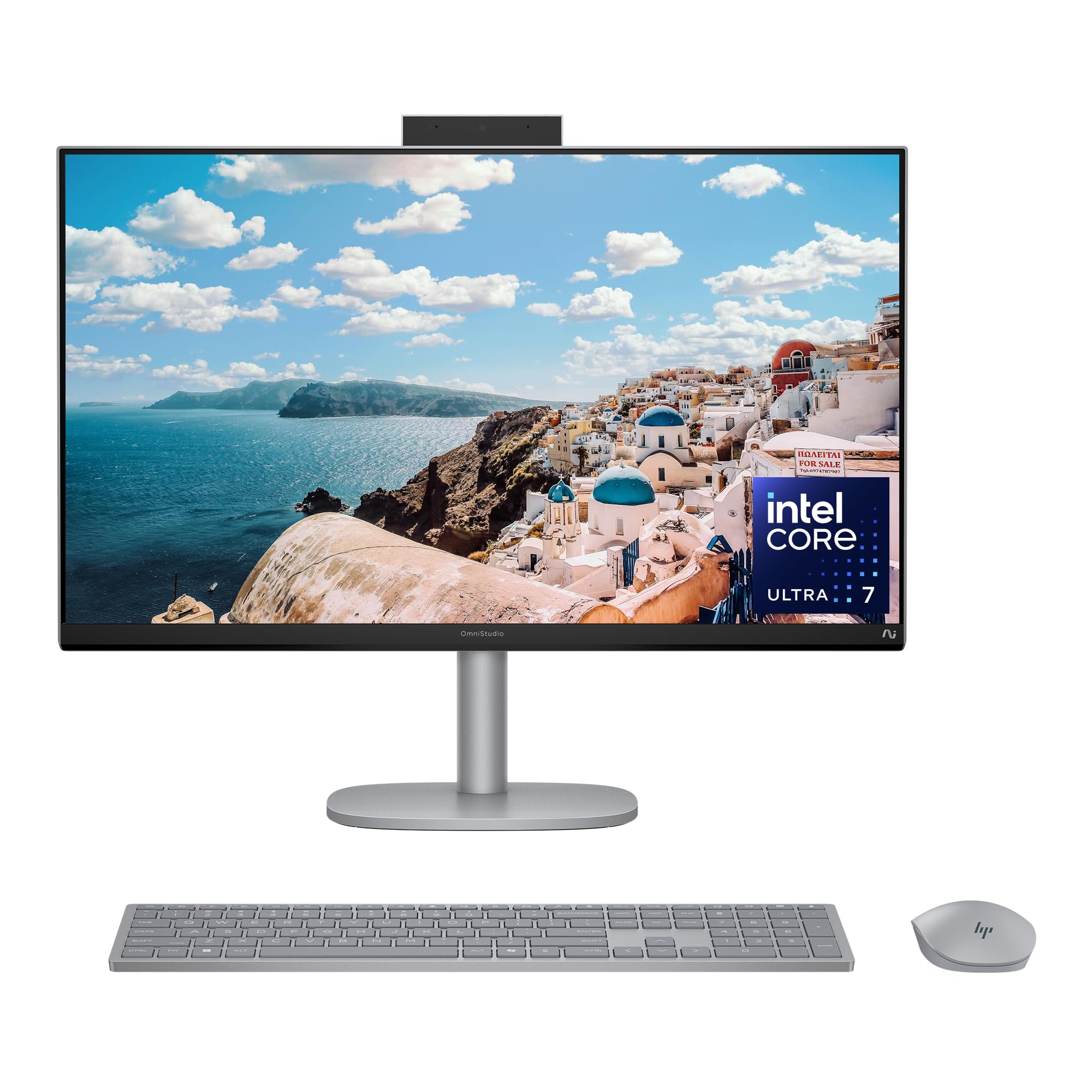 HP OmniStudio X 27 inch All-in-One Desktop AI PC, FHD Touchscreen, Intel Core Ultra 7 256V, 16 GB RAM, 2 TB SSD, Intel Arc Graph
