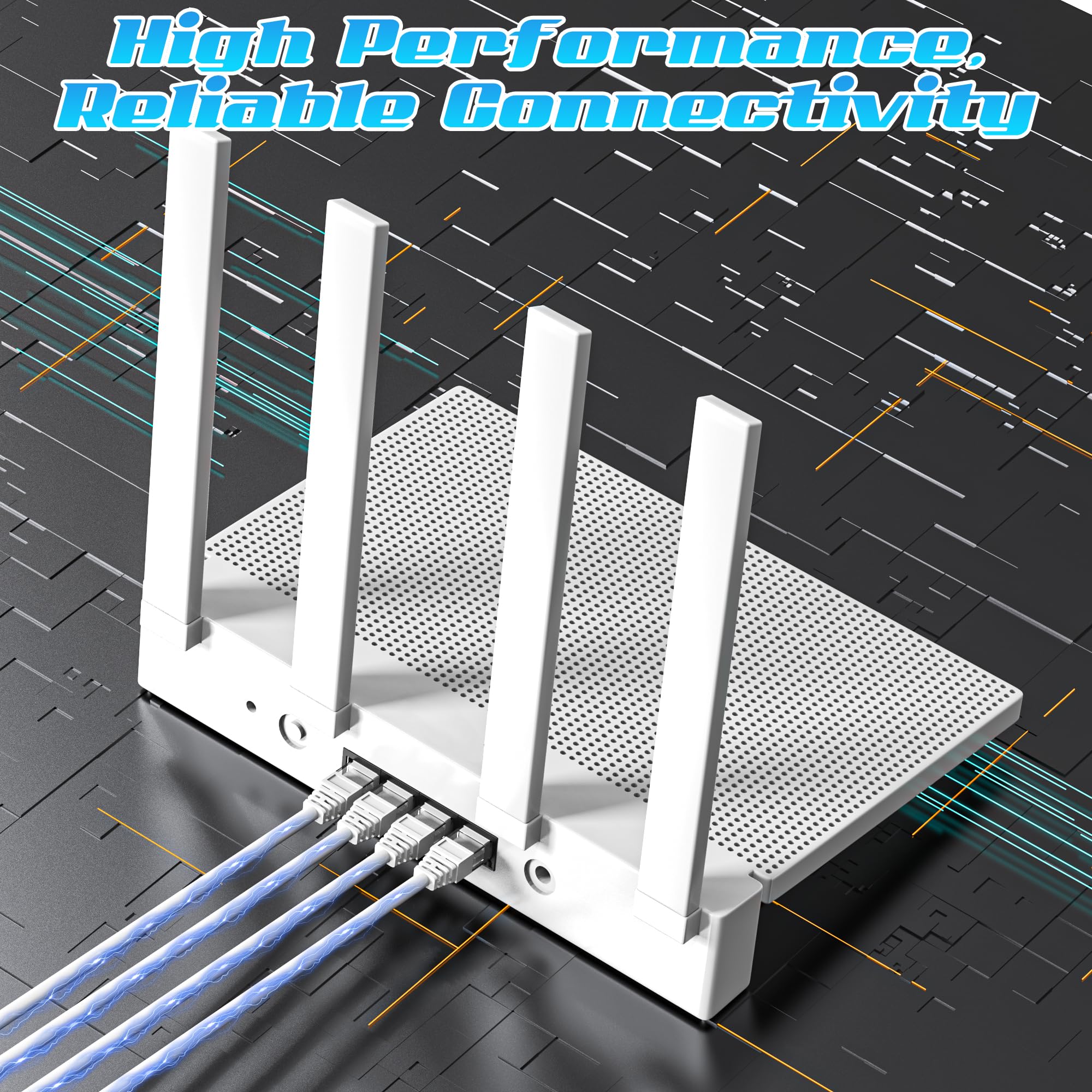 200Ft Cat6 Ethernet Cable, Cat 6 Patch Cable, Cat6 Internet Cable, Utp Network Cable, Indoor And Outdoor, Poe, 24Awg Cca, Compatible For Pc, Laptop, Router, Switch, Server, With 25 Cable Ties   White