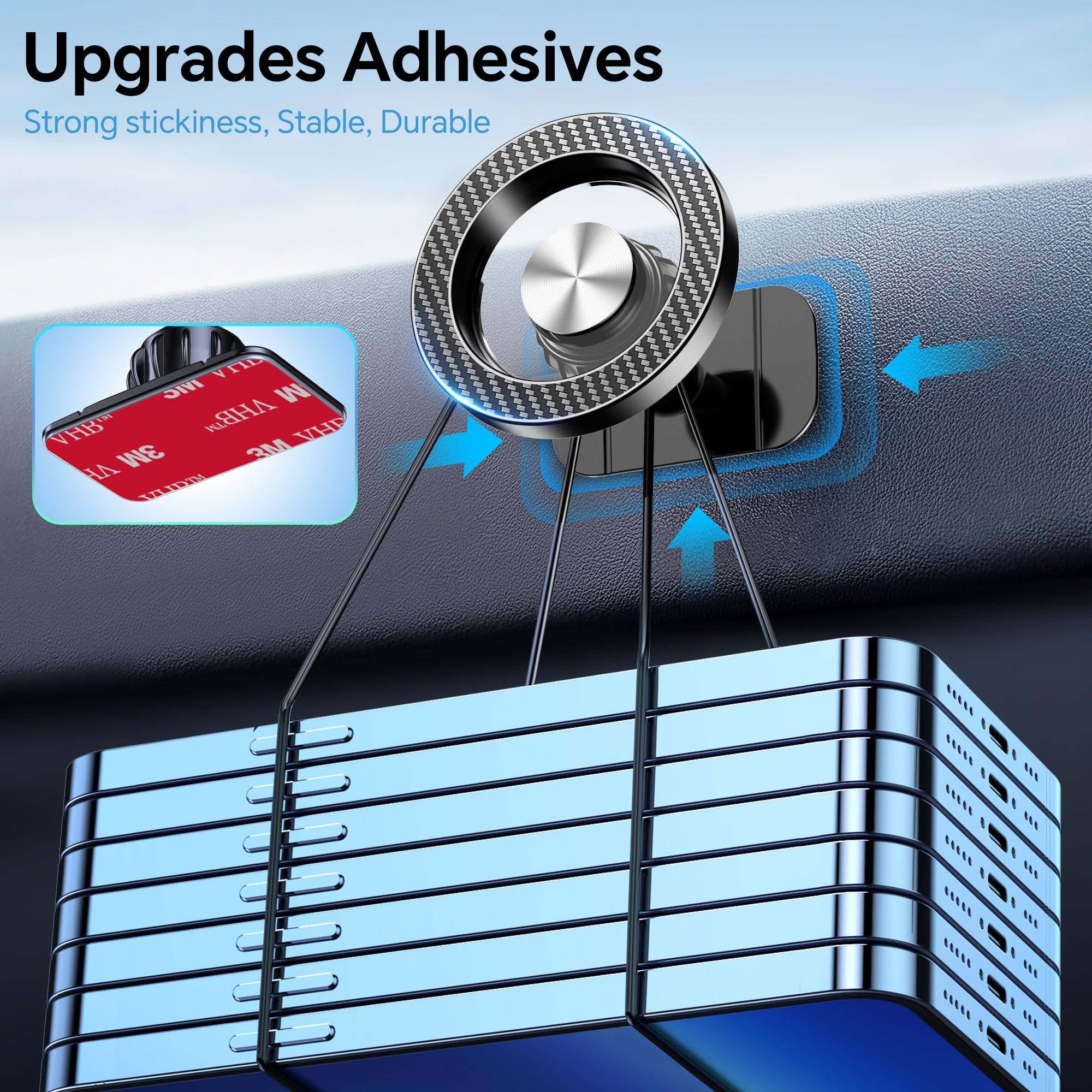 Kaistyle For Magsafe Car Mount Vent?20 Strong Magnets?Magnetic Phone Holder For Car Holder Mount Air Vent?360?Cell Phone Holders