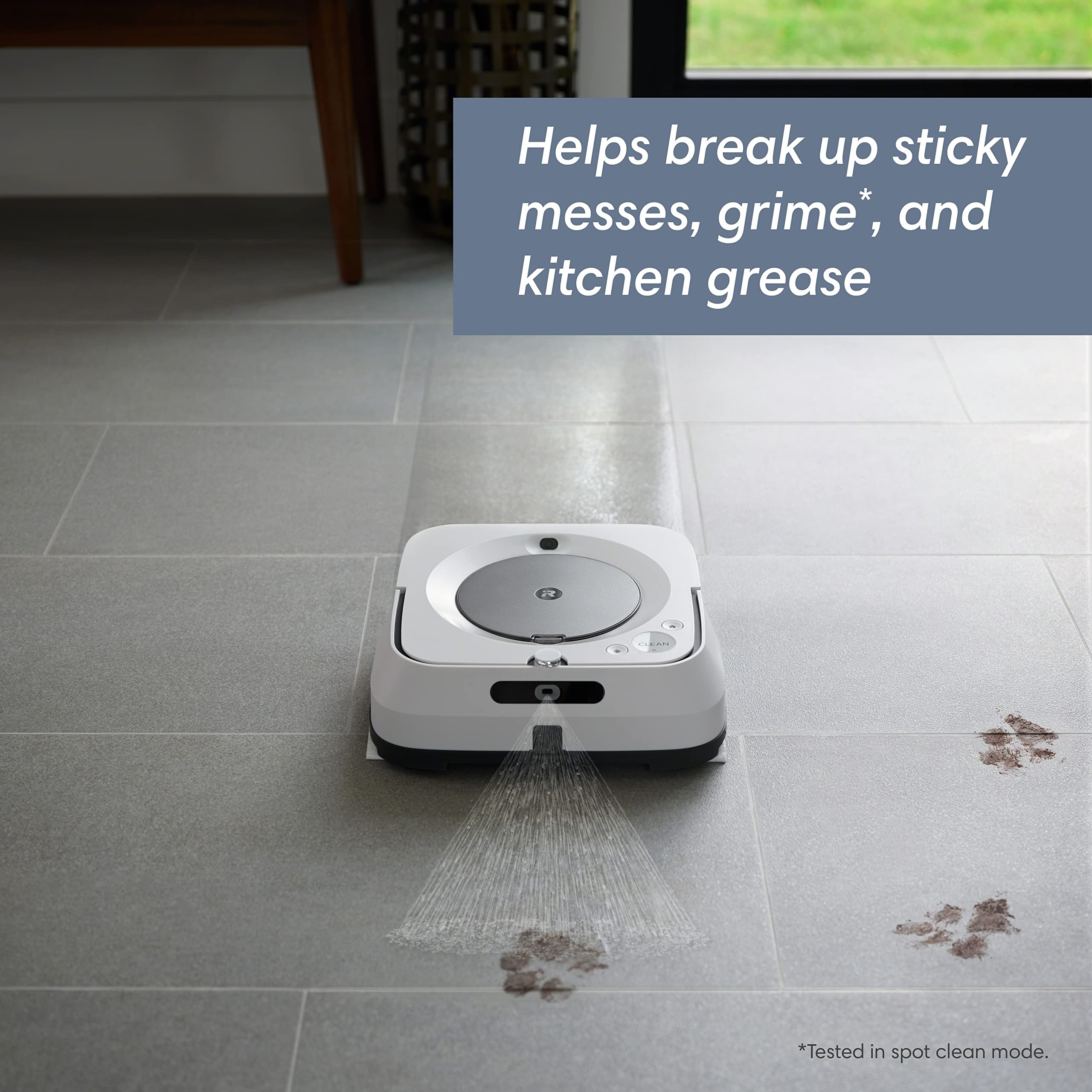 Irobot Braava Jet M6 (6110) Ultimate Robot Mop  Wi Fi Connected, Precision Jet Spray, Smart Mapping, Works With Alexa, Ideal For