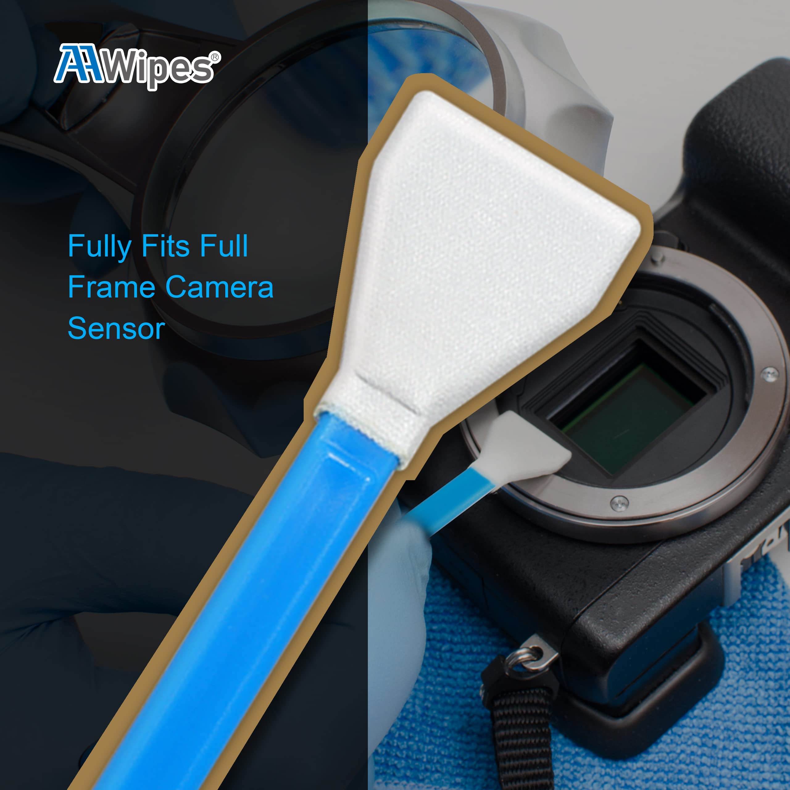 Aawipes Sensor Cleaning Swabs For Aps C Sensors Of Ddr Dslr Or Slr Camera (10 Packs Of 16 Mm Sensor Cleaning Swabs) (Hcs 16 10)