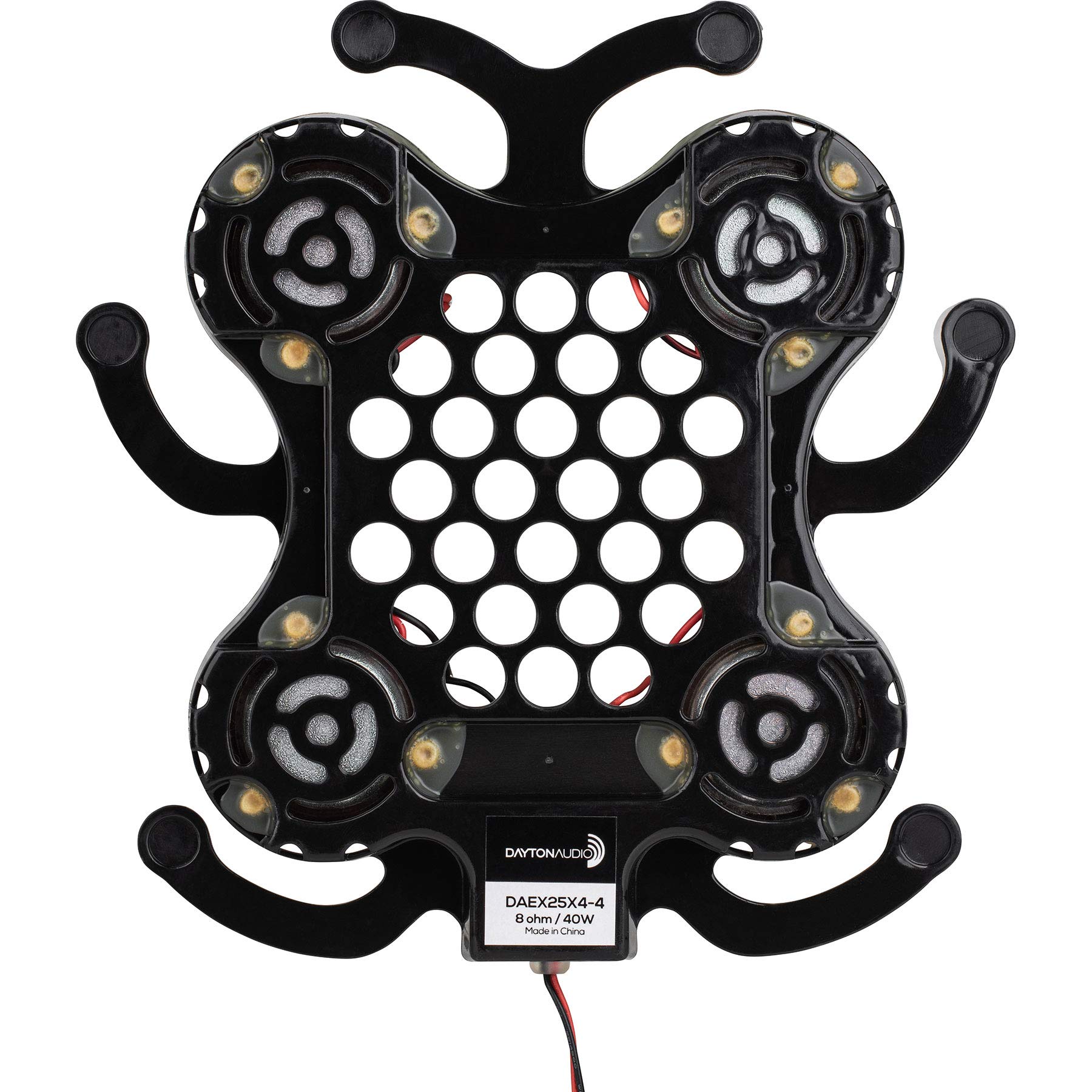 Dayton Audio Daex25X4 4 Bullfrog Vented Disc Spider 25Mm X 4 Exciter With 320Mm Cable 40W 8 Ohm