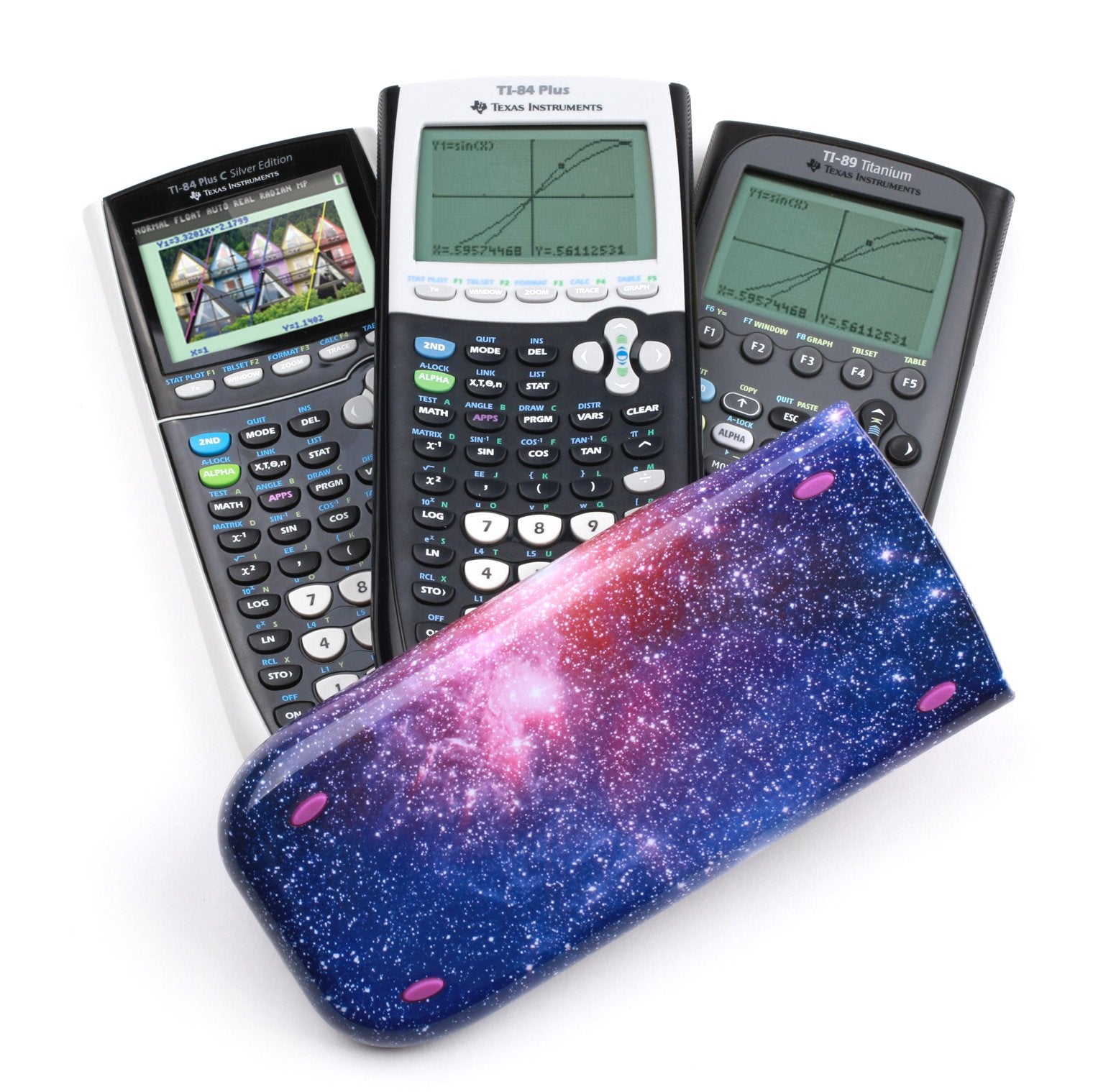 Guerrilla Ti84Starhc Hard Slide Case Cover For Ti 84 Plus, Ti 84 Plus C Silver Edition, Ti 89 Titanium Graphing Calculator, Star