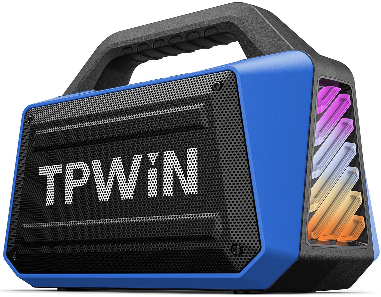 TPWIN Portable Bluetooth Speakers Loud - Wireless Speaker 80W Peak, Light Show, 20H Playtime, Strong Bass, BT 5.3, TWS, IPX6 Wat