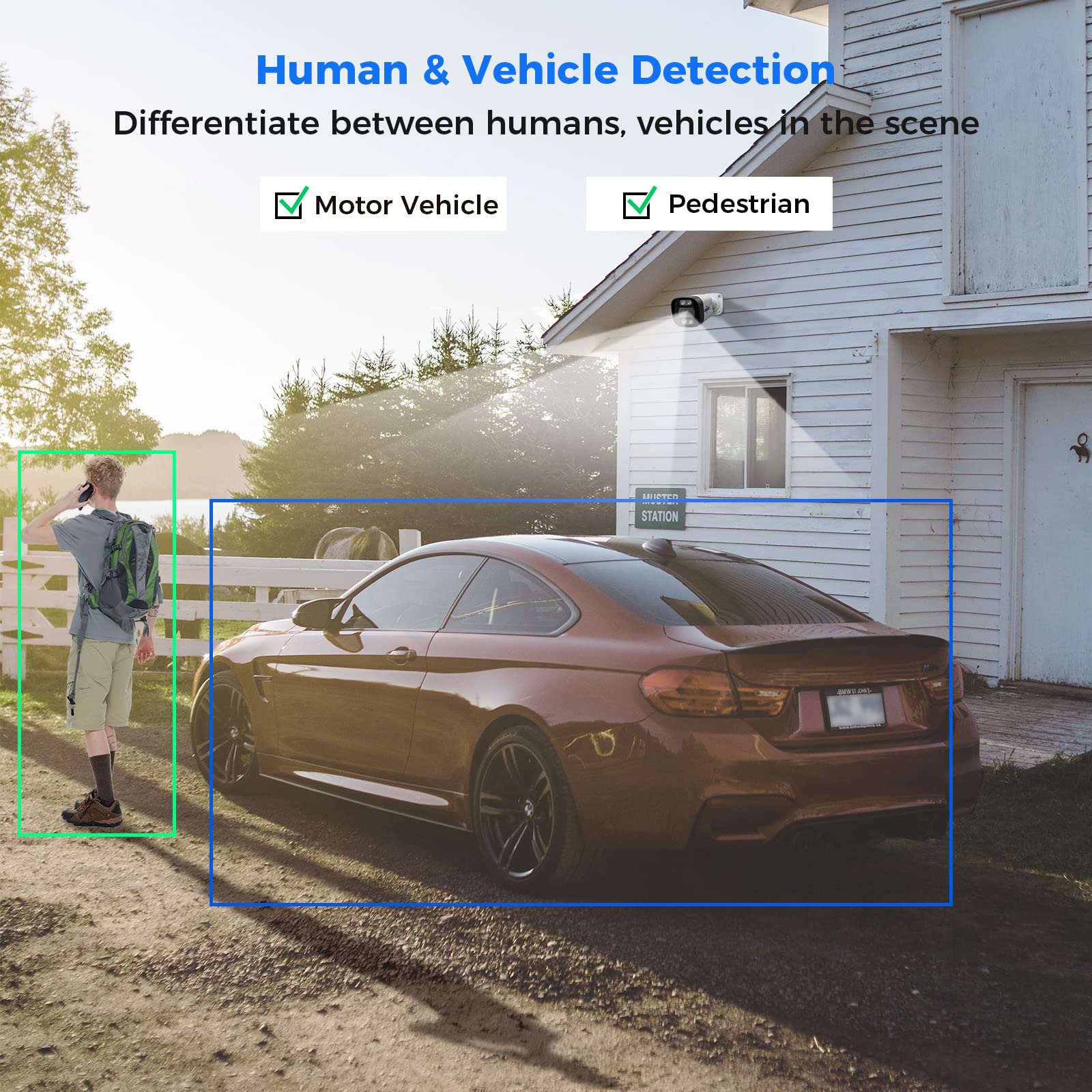 ?3Tb Hdd+Human/Vehicle Detect? Hiseeu 4K Poe Security Camera System, Home Surveillance Kits W/4Pcs 5Mp Ip Security Camera Outdoor&Indoor, 16Ch 8Mp Poe Nvr, Two Way Audio, Spotlight Alarm, 7/24 Record