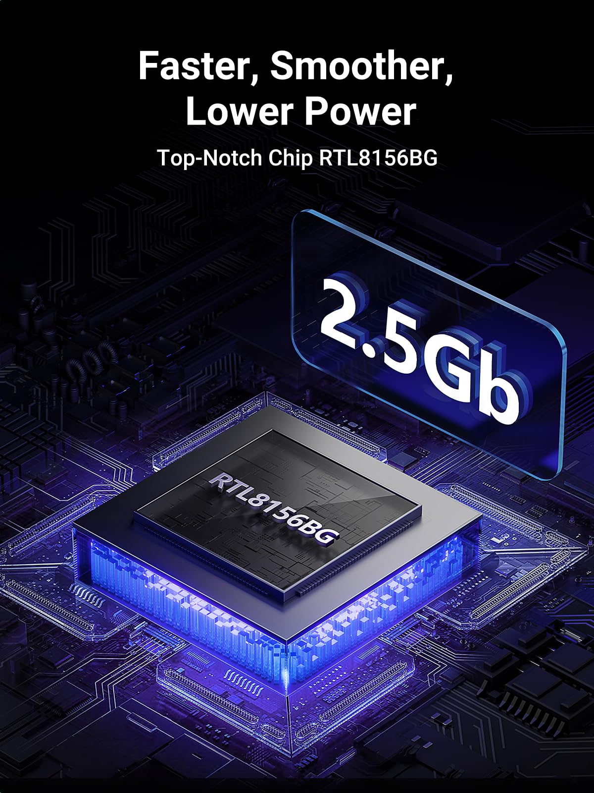 Ugreen Usb To Ethernet Adapter 2.5Gb, Ethernet To Usb Adapter, Aluminum, Usb 3.0 To Rj45 Computer Network Internet Lan Ethernet