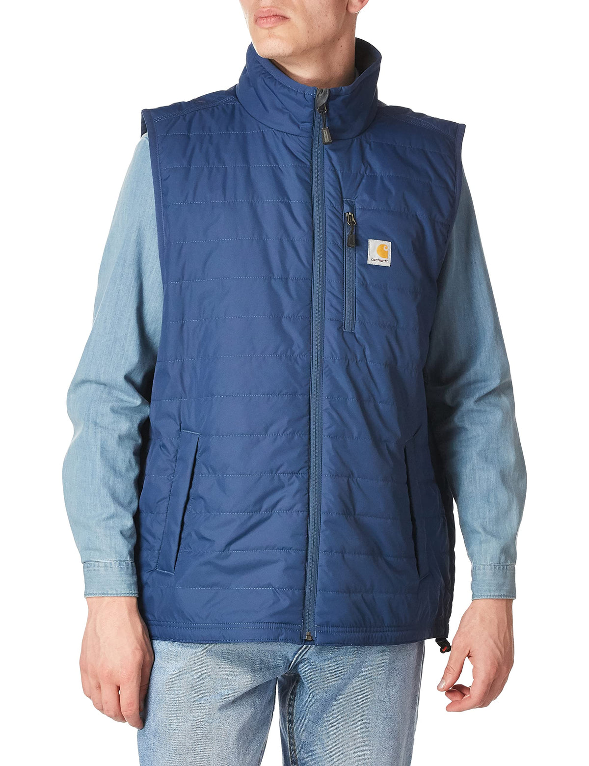 Carhartt Mens Gilliam Vest (Regular And Big  Tall Sizes), Dark Blue, Small