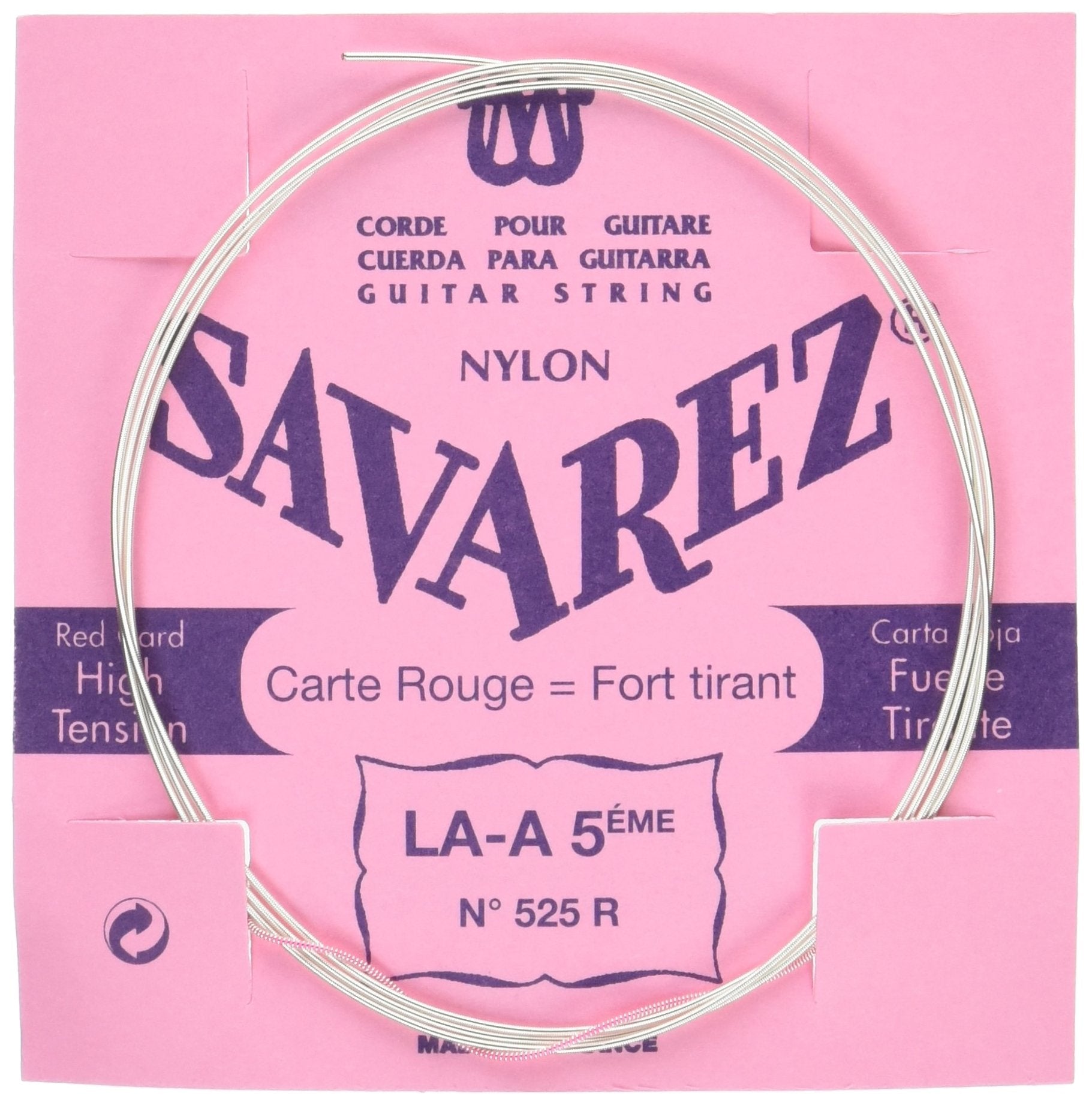 Savarez Strings 525R Bronze Classical Guitar Strings, Medium