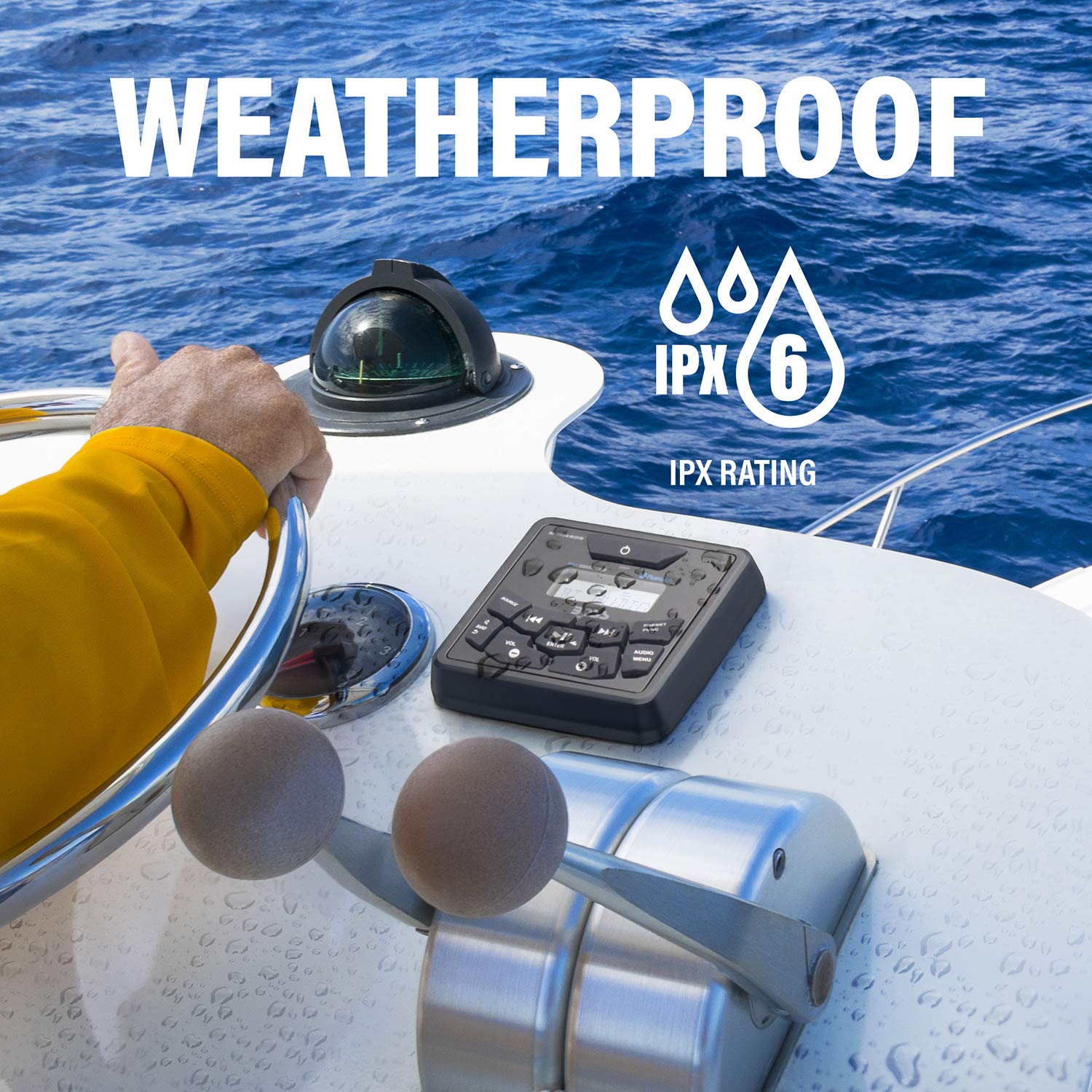 Boss Audio Systems Mgr450B Marine Gauge Receiver   Bluetooth, Digital Media Mp3 Player, No Cd Player, Usb Port, Am/Fm Radio, Noa