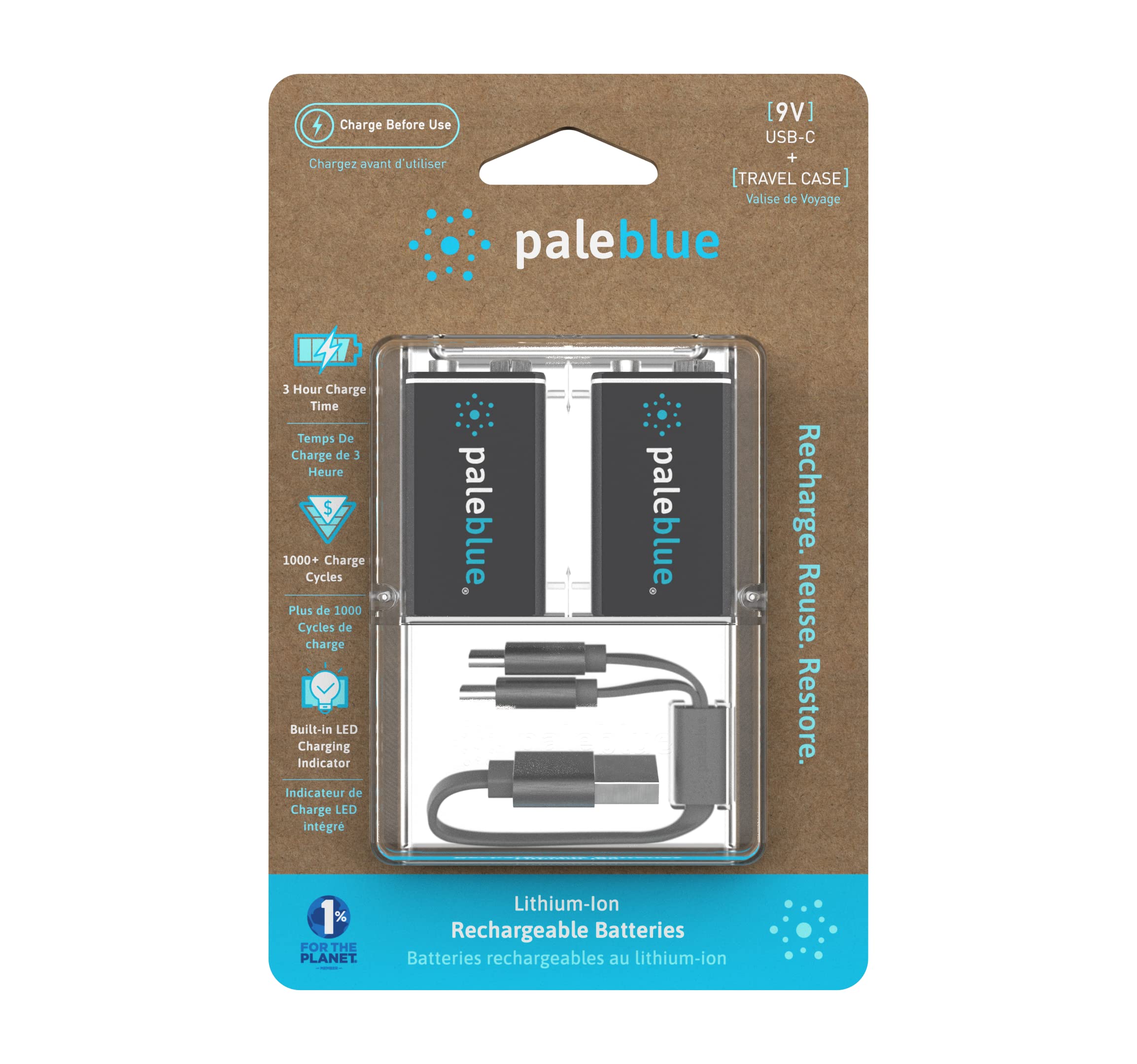 BATTERIES LITHIUM 9V 2PK
