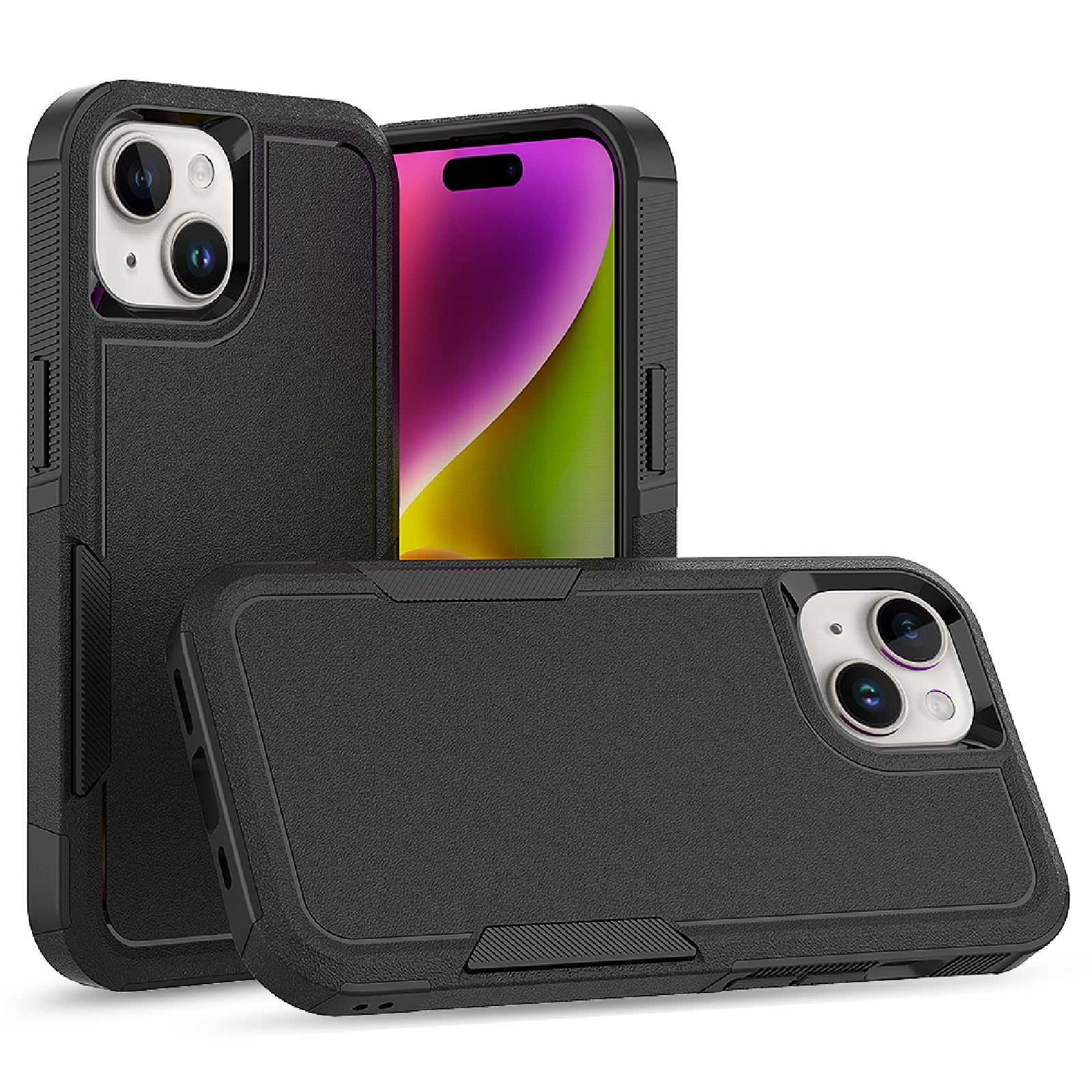 PinLiSheng Shockproof for iPhone 15 Case [Military Grade Drop Protection] Dual Layer,Tough Rugged Heavy Duty Full-Body Protectiv