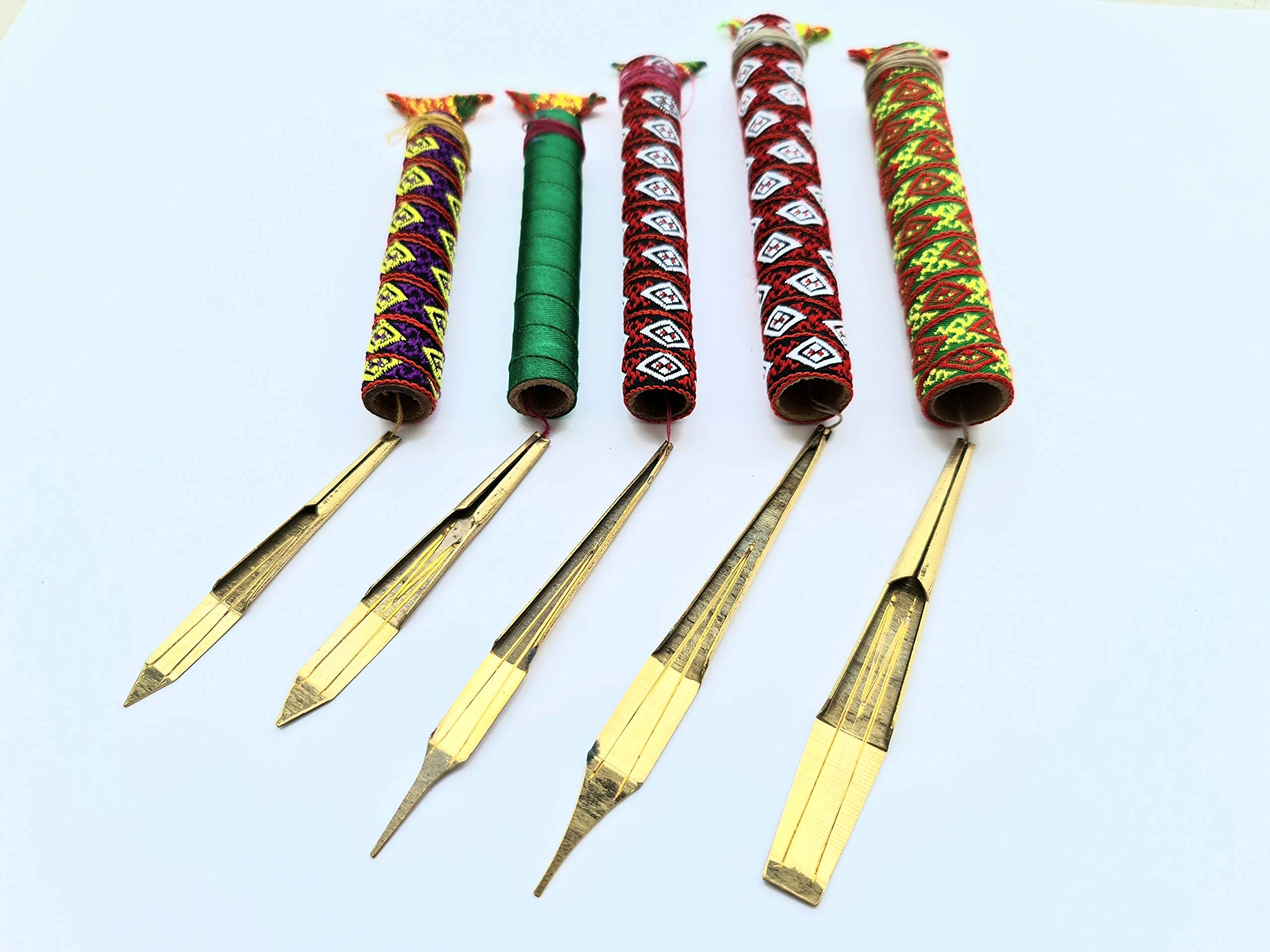 Full Set Of 5 Pieces Jaw Harp Jew'S Harp Mouth Harp Lips Twanger Dan Moi Hmong Vietnamese Viet Nam Handmade Large Range Danmoi 5