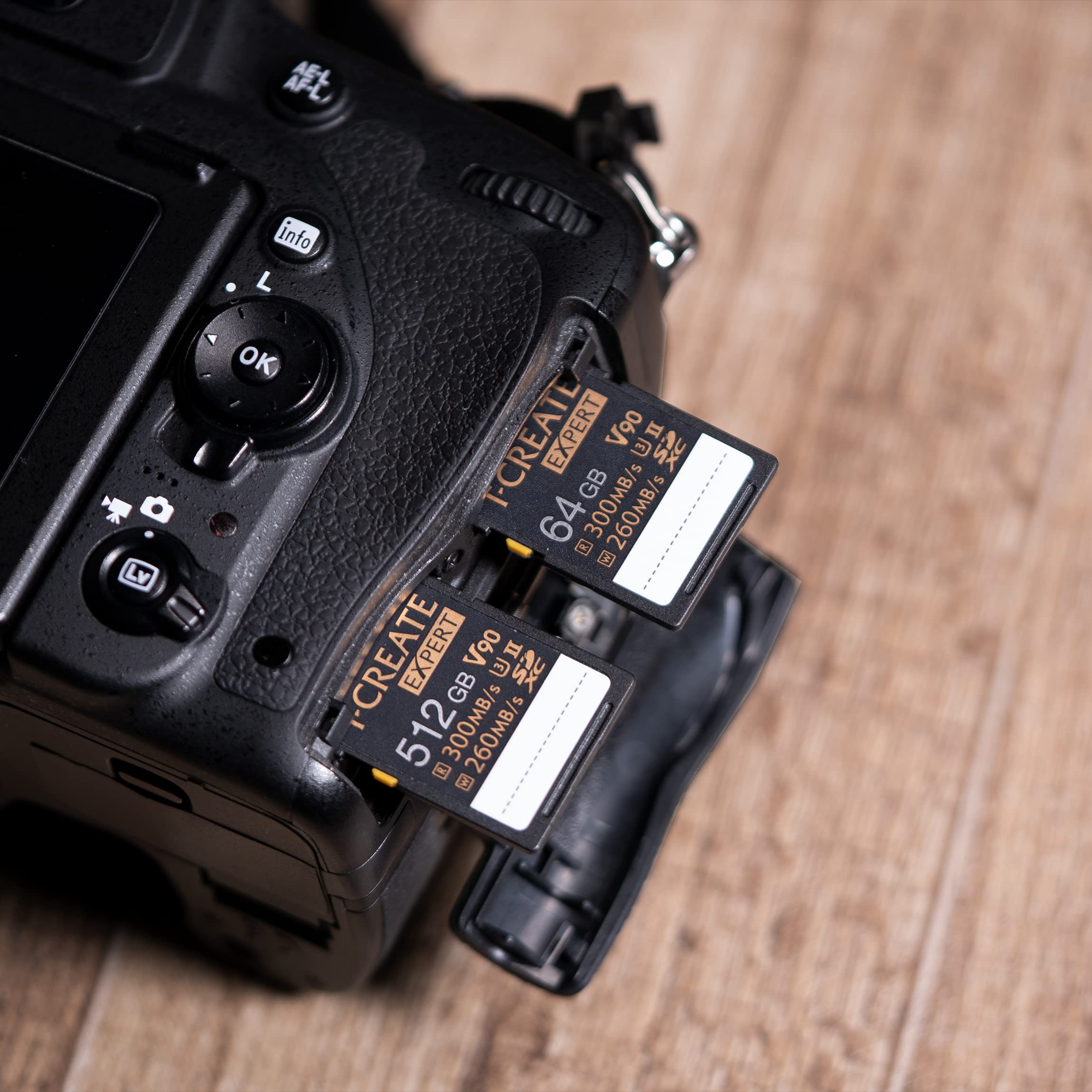 Teamgroup T Create Expert 512Gb Sd Card Uhs Ii Sdxc U3 V90 Read Speed Up To 300Mb/S, Supports 8K And 4K Videography Compatible With Canon Sony Nikon Panasonic Olympus Digital Camera Ttcsdx512Giiv9001