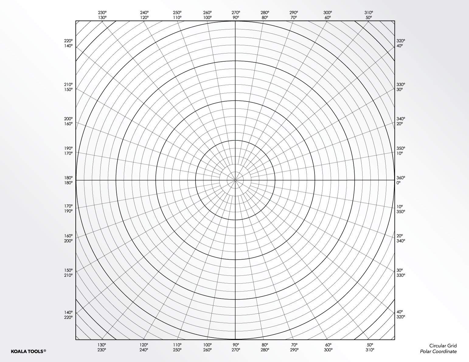 Koala Tools | Geometric Grid Transparency Sheets (Variety Pack Of 4)   8.5'' X 11'' | Overhead Projector And Light Box Transpare