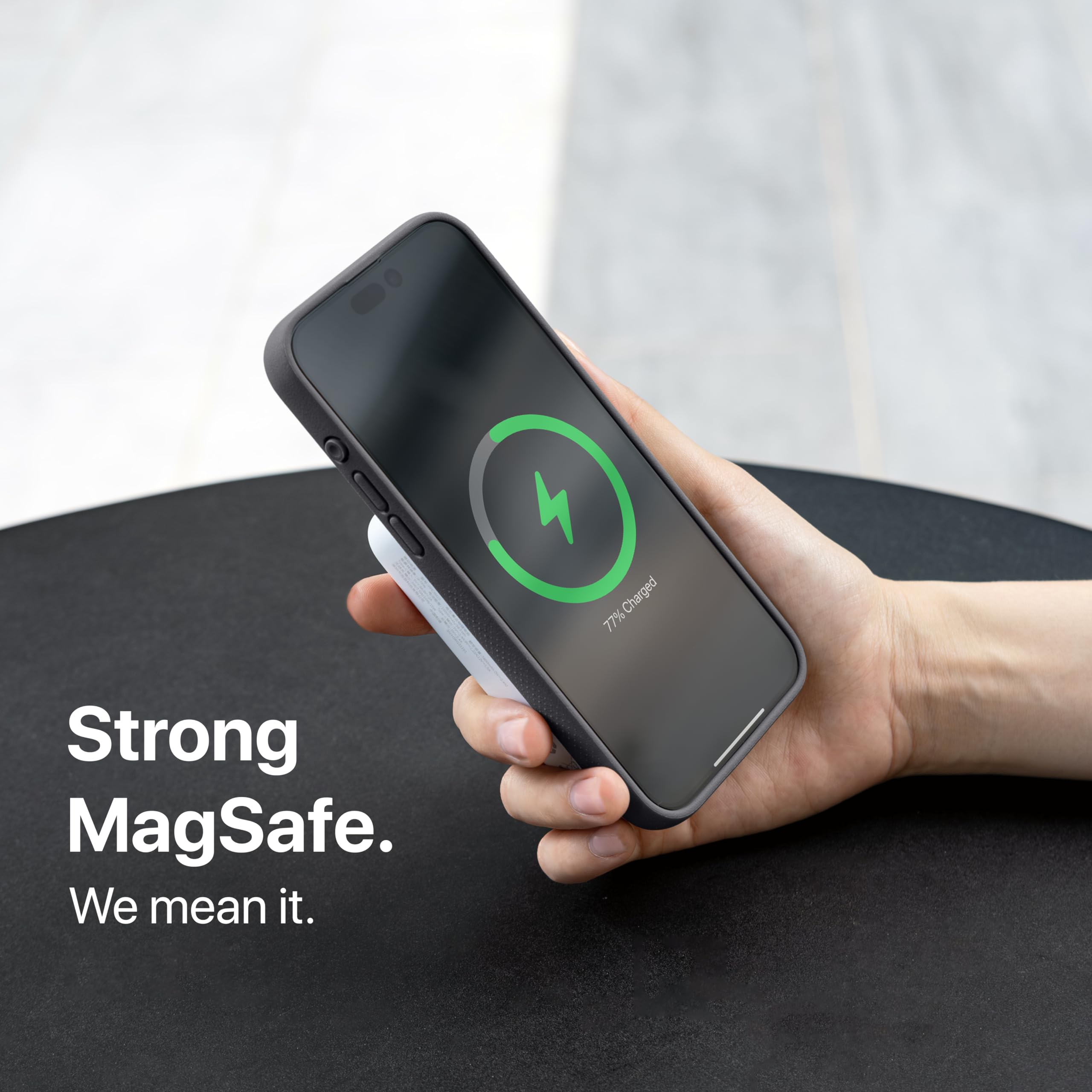 Tineeowl For Iphone 16 Pro Magnetic Case, Compatible With Magsafe, Tpu, Minimalist, Slim/Thin, Grippy, Microfiber Lining, Rounde