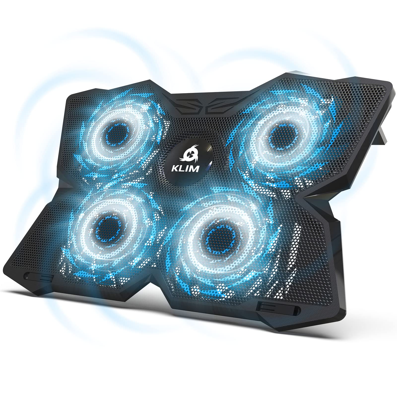 KLIM Wind Laptop Cooling Pad - More Than 500,000 Units Sold - New Version - Powerful Rapid Action Laptop Cooler - Laptop Stand w