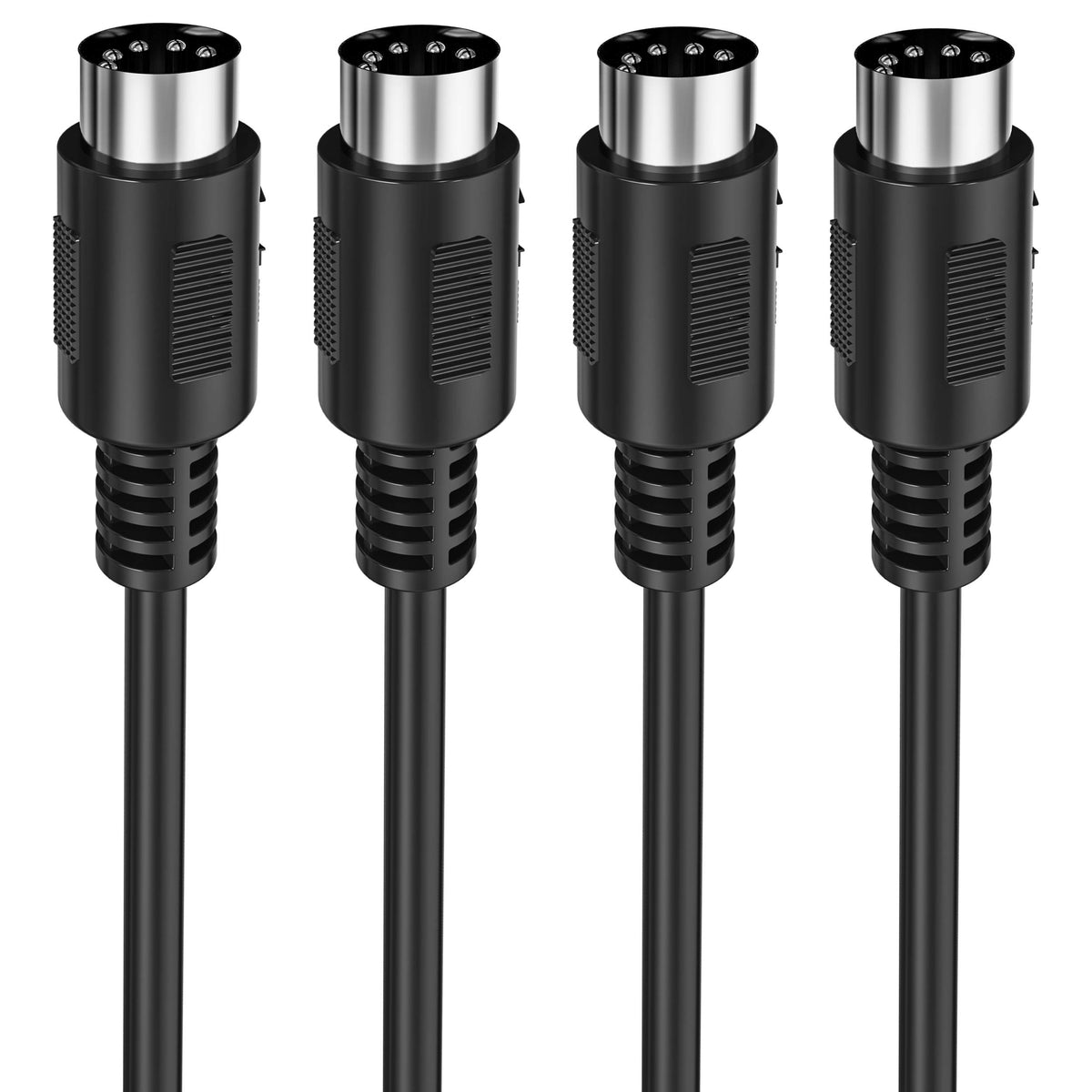 Mellbree Midi Cable, 2 Pack 16 Feet Male To Male 5 Pin Midi Cable Compatible With Midi Keyboard, Keyboard Synth, Rack Synth, Sam
