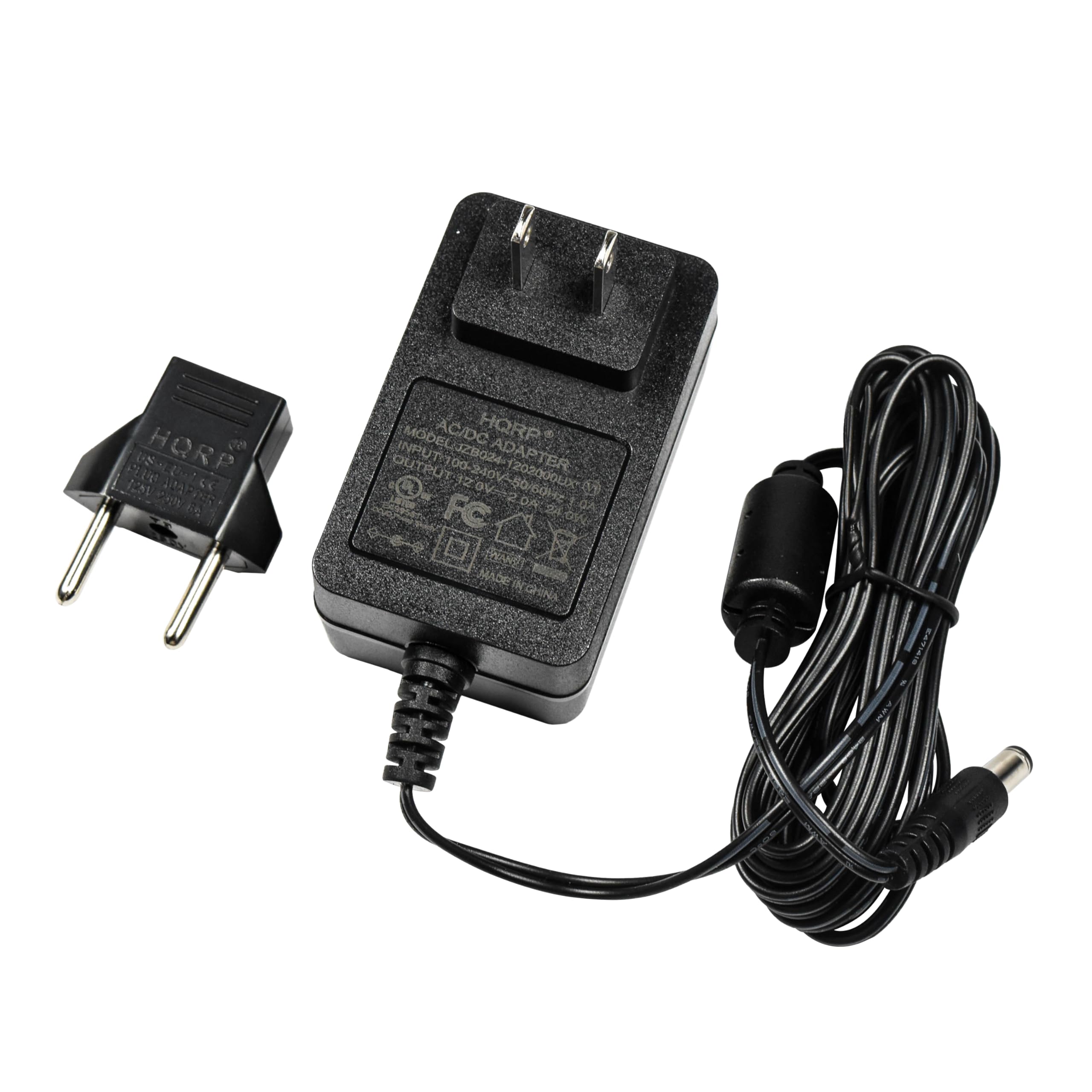 Hqrp Ac Adapter Compatible With Horizon Fitness Re7.6 Sxe7.7 Ex58 Ex68 Gs1050E 830E Ce6.0 E701 Ex67 Pse7 Elliptical Power Supply Cord [Ul Listed] + Euro Plug Adapter