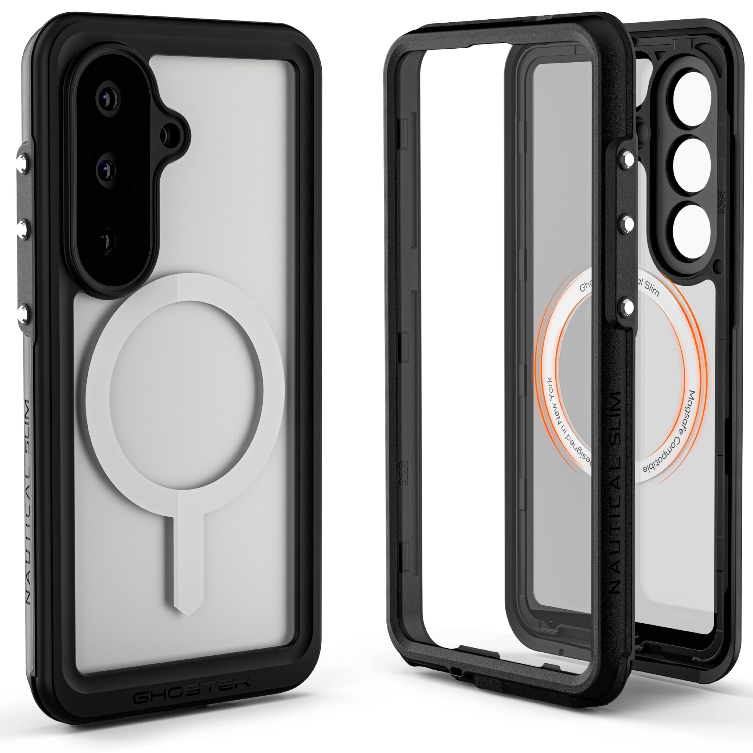 Ghostek Nautical Slim Samsung S26 Waterproof Case Rugged with Screen Protector, Camera Lens Cover and Magnetic MagSafe Compatibl
