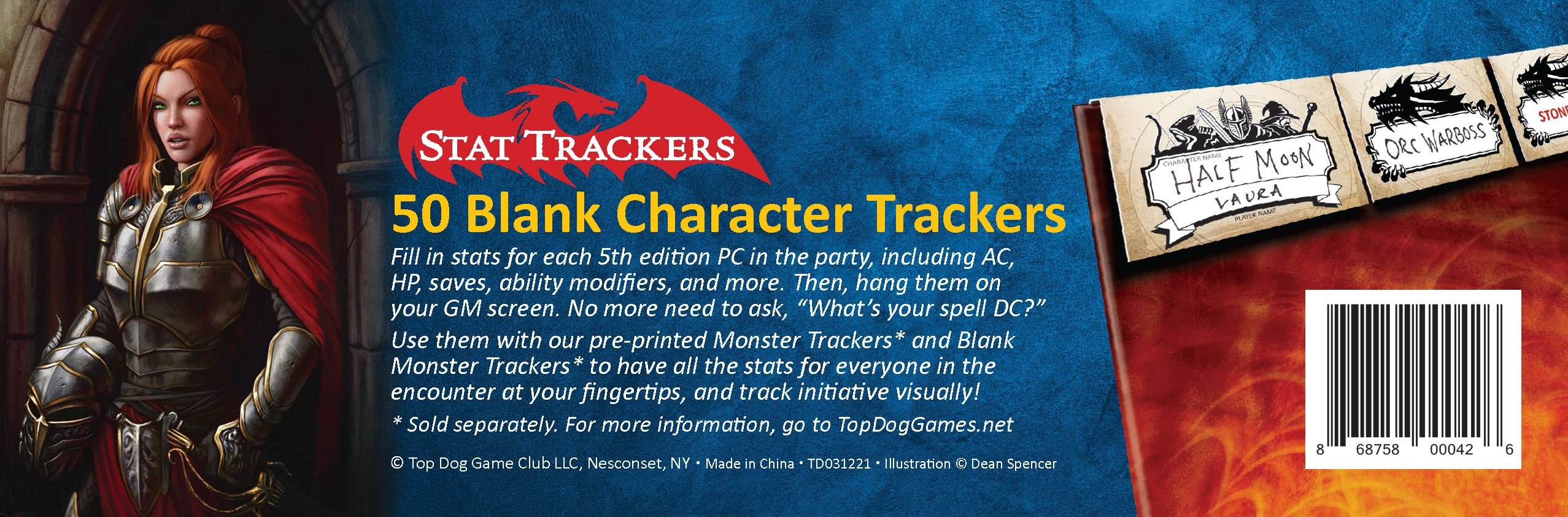 Character Trackers   Initiative Trackers And Dm Reference Cards For 5Th Edition