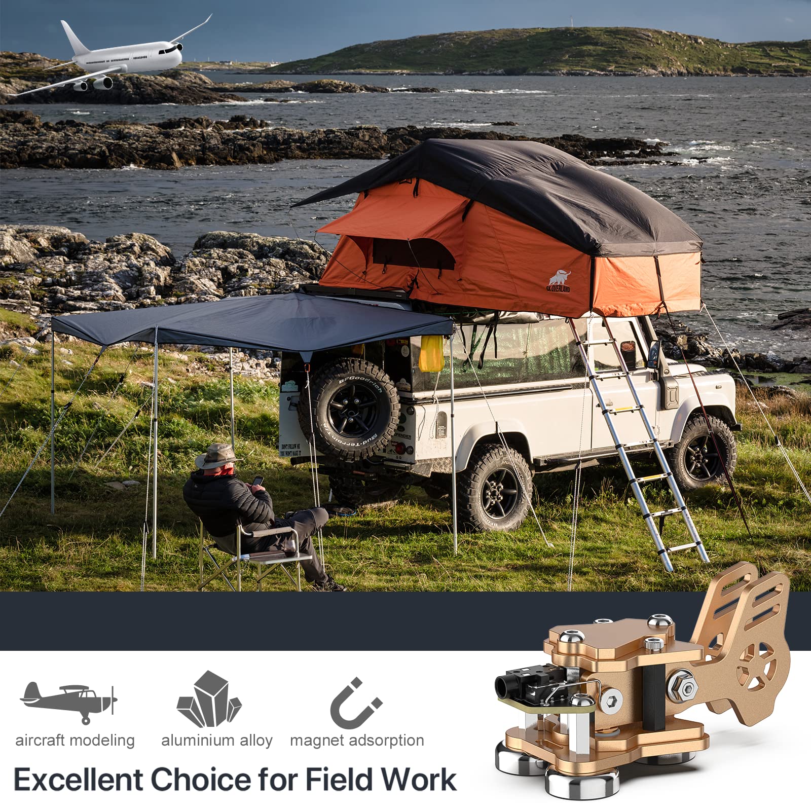 Mini Key Morse Radio Ham Send Telegram Double Paddle Morse Code Key With Stainless Steel Body Three Neodymium Magnets Base Gold